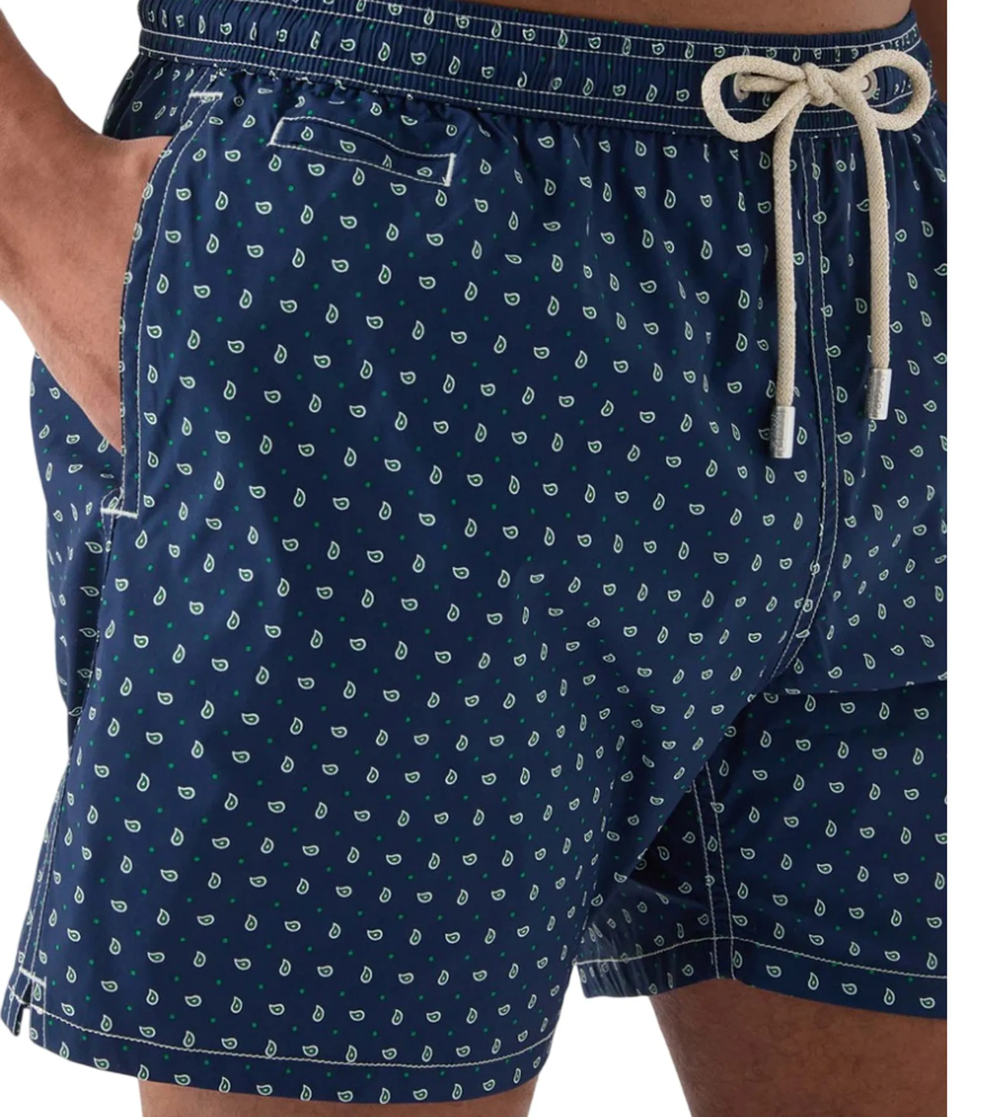 Mc2 Saint Barth Costume Mare Lighting Micro Con Stampa Paisley All-Over Blu Lig0016-00072L 180000