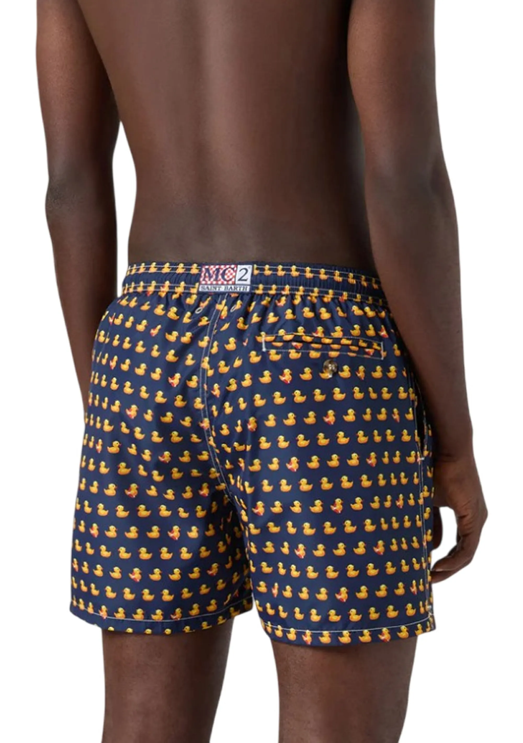 Mc2 Saint Barth Costume Mare Lighting Micro Con Stampa Paperelle All-Over Blu Lig0003-03152L 179984