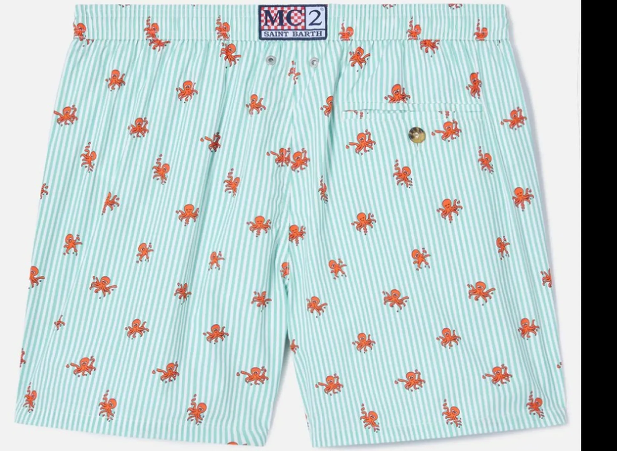 Mc2 Saint Barth B'Swimsuit With All-Over Octopus Print' Green Lig0016-00391L 180903