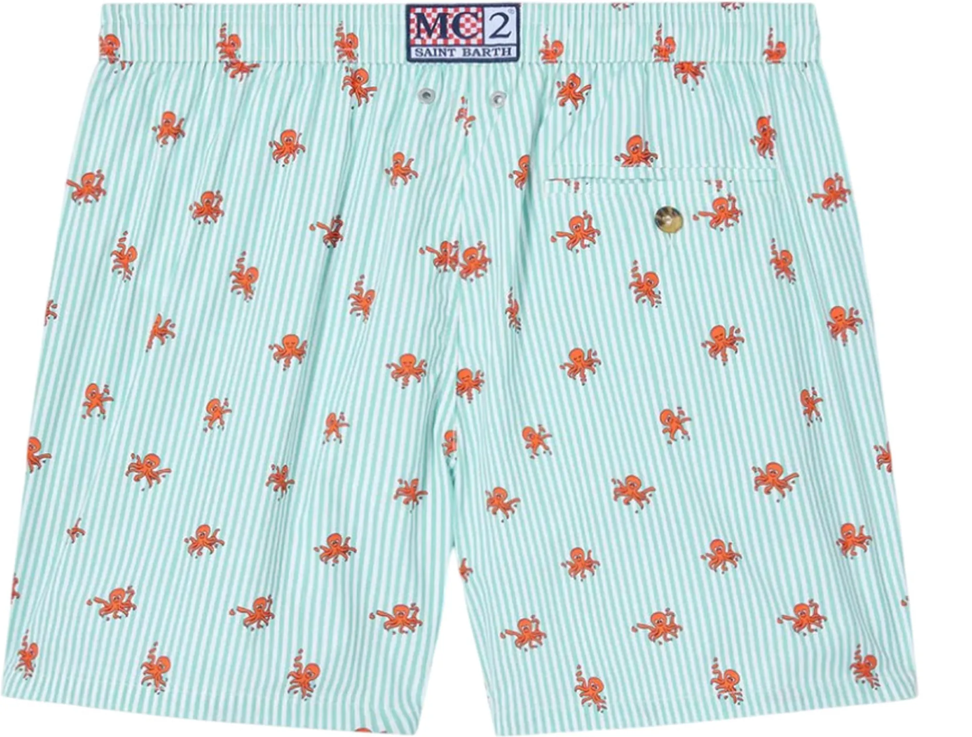 Mc2 Saint Barth Costume Mare Stampa Polpi All-Over Verde Lig0016-00391L 181127