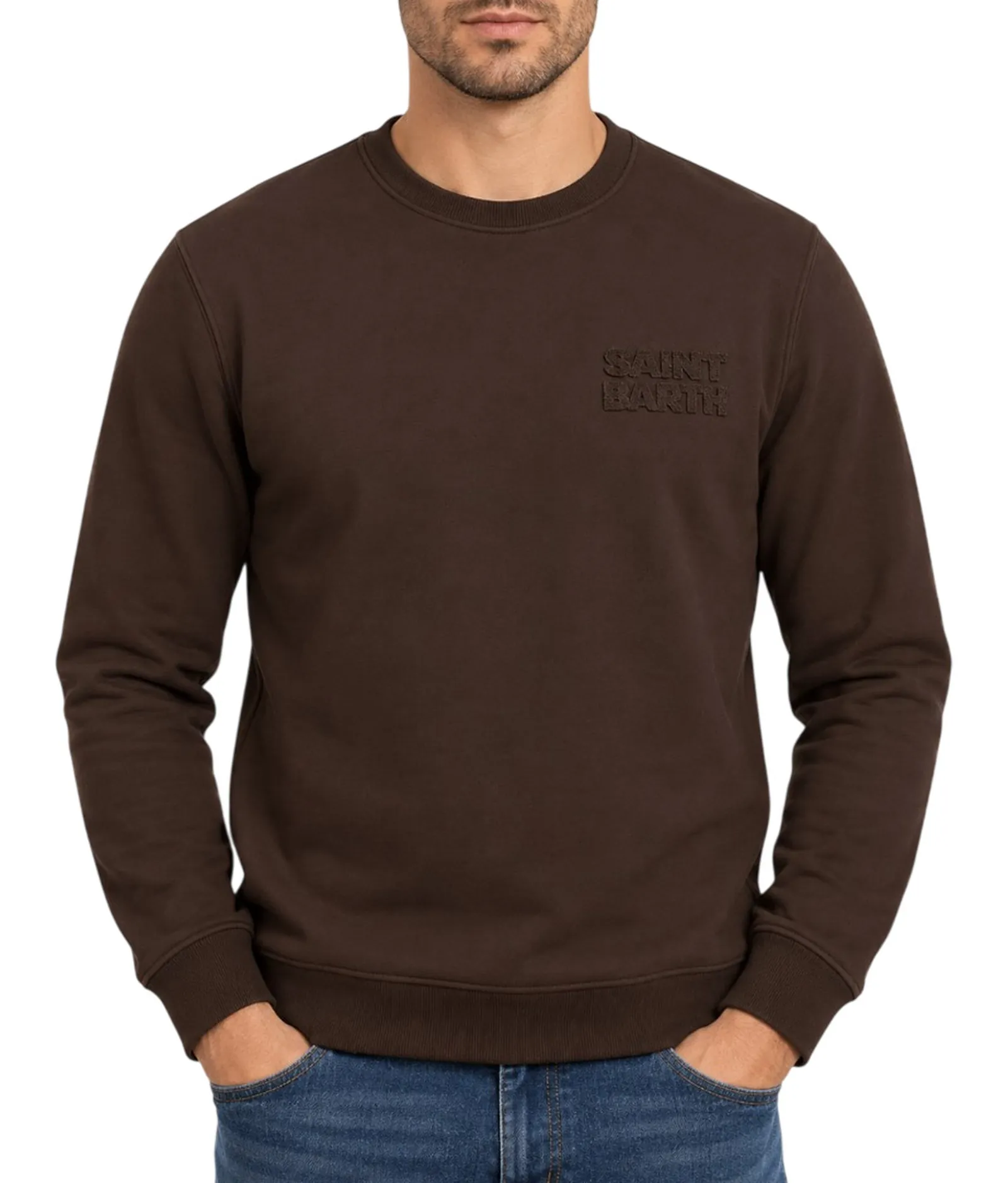 Mc2 Saint Barth Felpa Soho Marrone Soh0010-02860M 193131