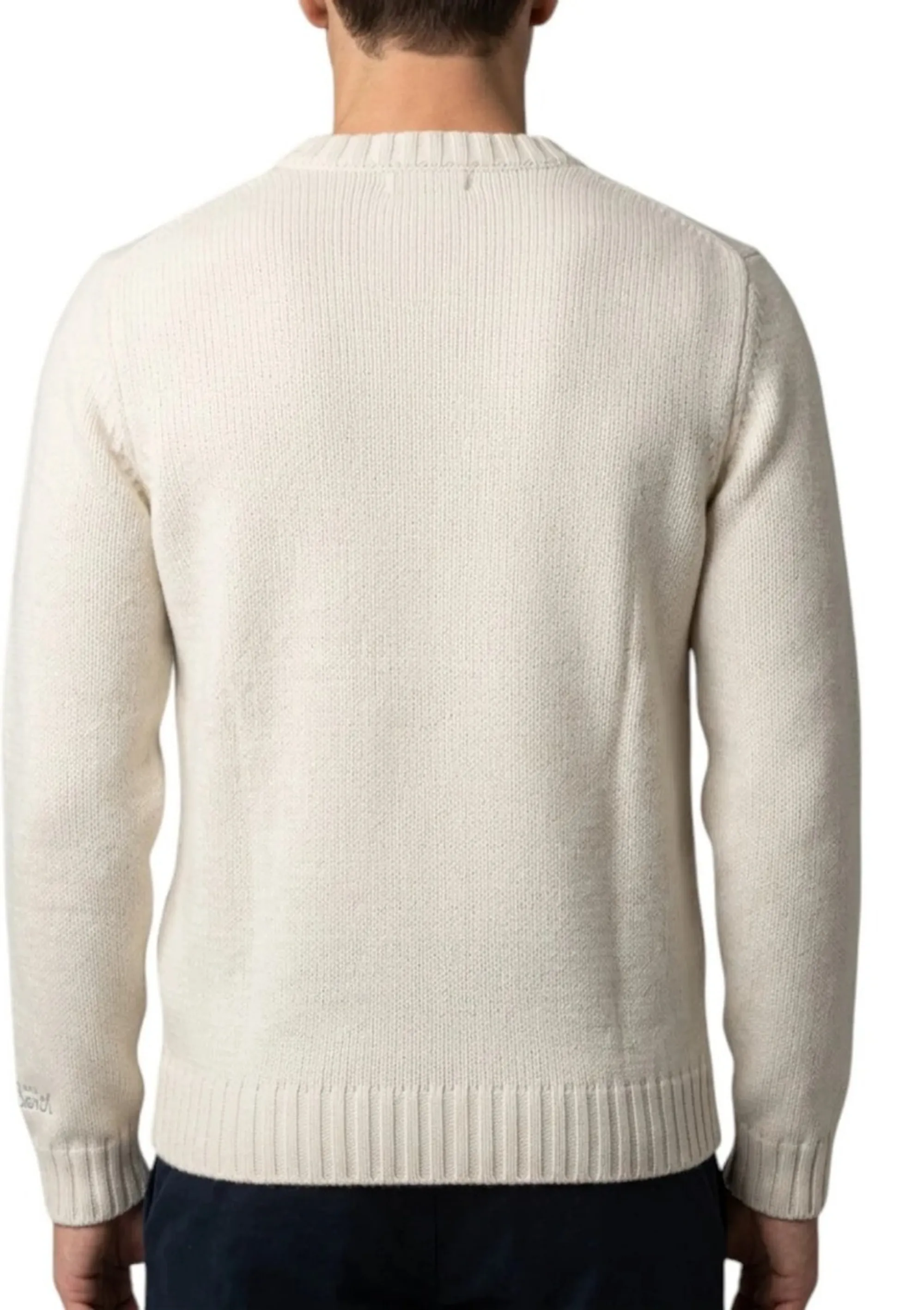 Mc2 Saint Barth B'Bombardino Light Sweater With Snoopy Inlay And Embroidery' To Put Bomd005-03340M 192708