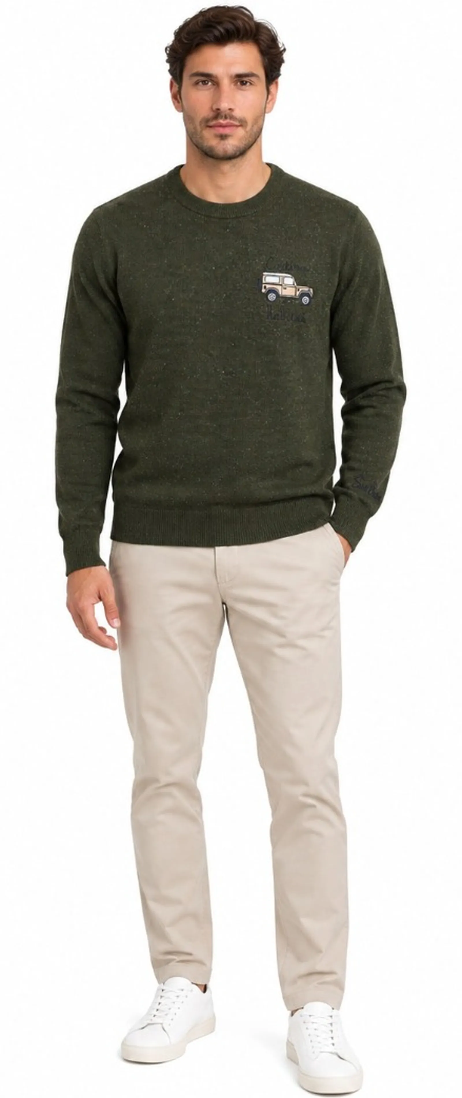 Mc2 Saint Barth Maglia Cortina Habitue Verde Scuro Her0024-03342M 193169