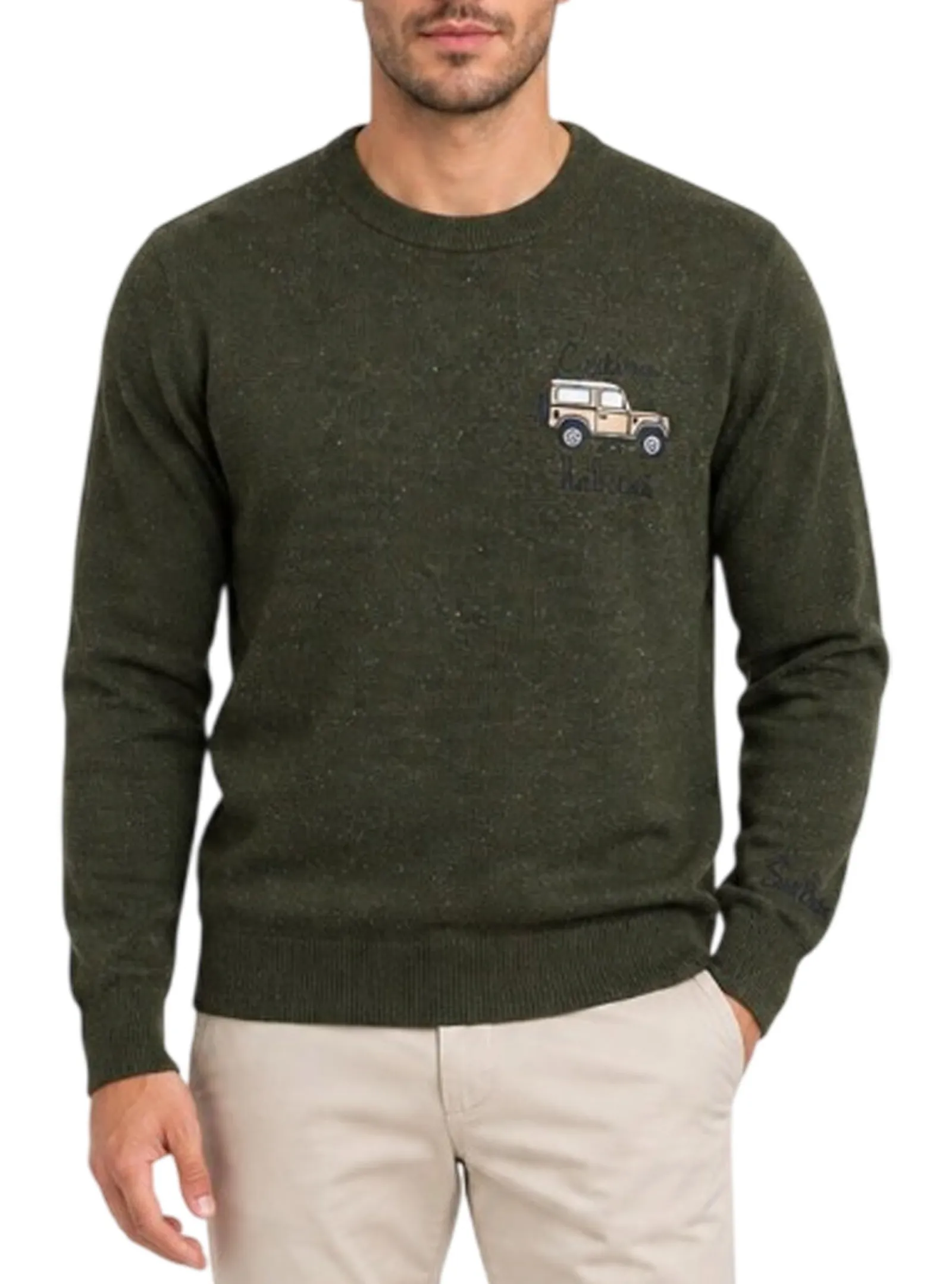 Mc2 Saint Barth Maglia Cortina Habitue Verde Scuro Her0024-03342M 193765