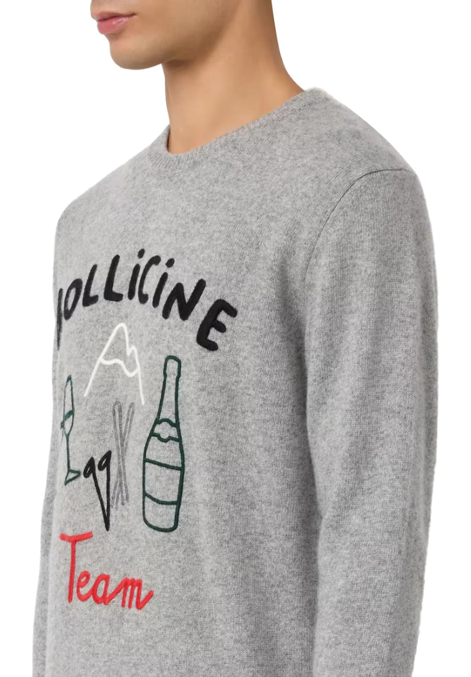 Mc2 Saint Barth Maglia Heron Bollicine Line Grigio Hre0001-02962I 164520