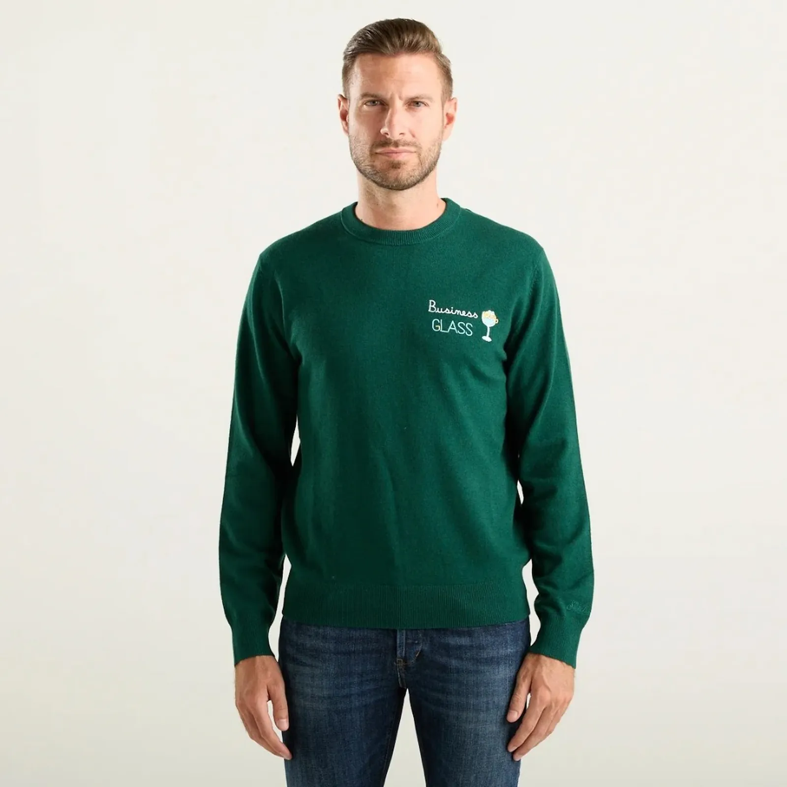 Mc2 Saint Barth Maglia Heron Business Glass Verde Her0024-03601M 192795
