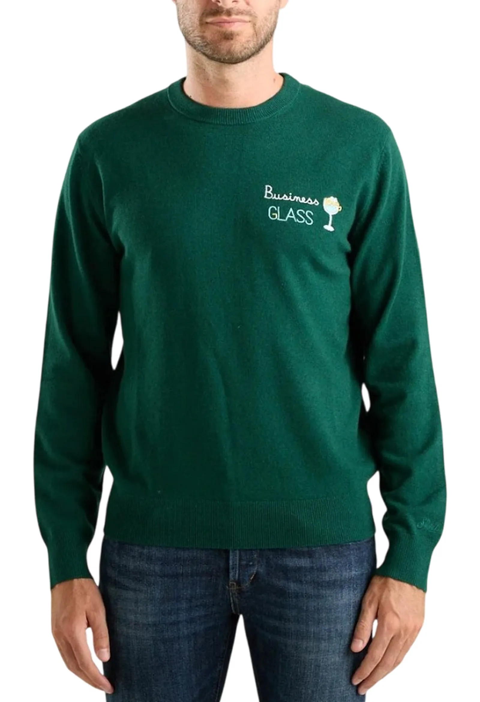 Mc2 Saint Barth Maglia Heron Business Glass Verde Her0024-03601M 193777