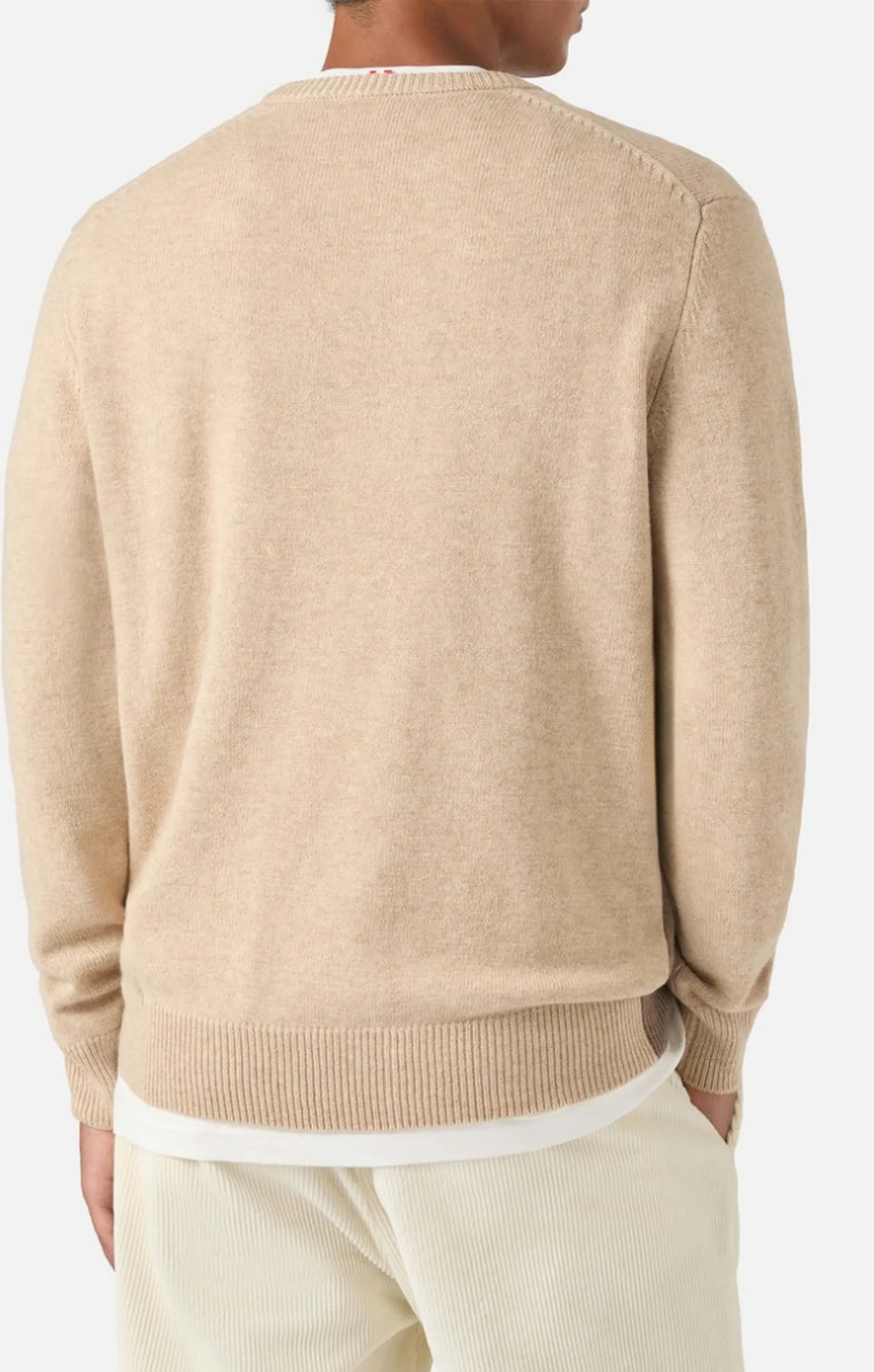 Mc2 Saint Barth B'Heron Sweater With Cortina Intarsia' Beige Her0011-00515M 192703