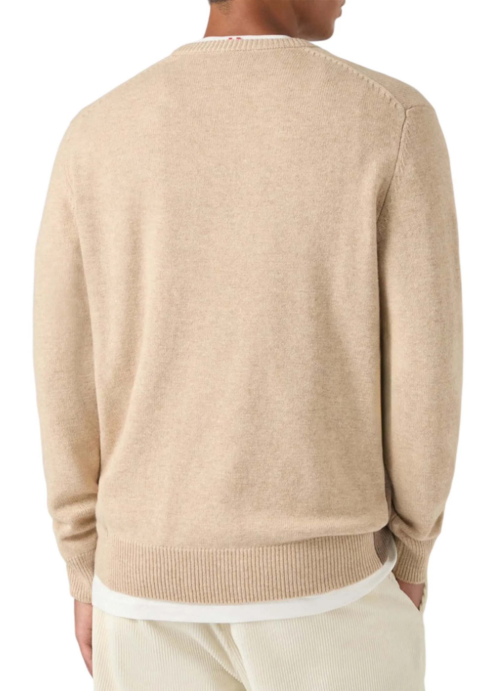 Mc2 Saint Barth Maglia Heron Con Intarsio Cortina Beige Her0011-00515M 193731