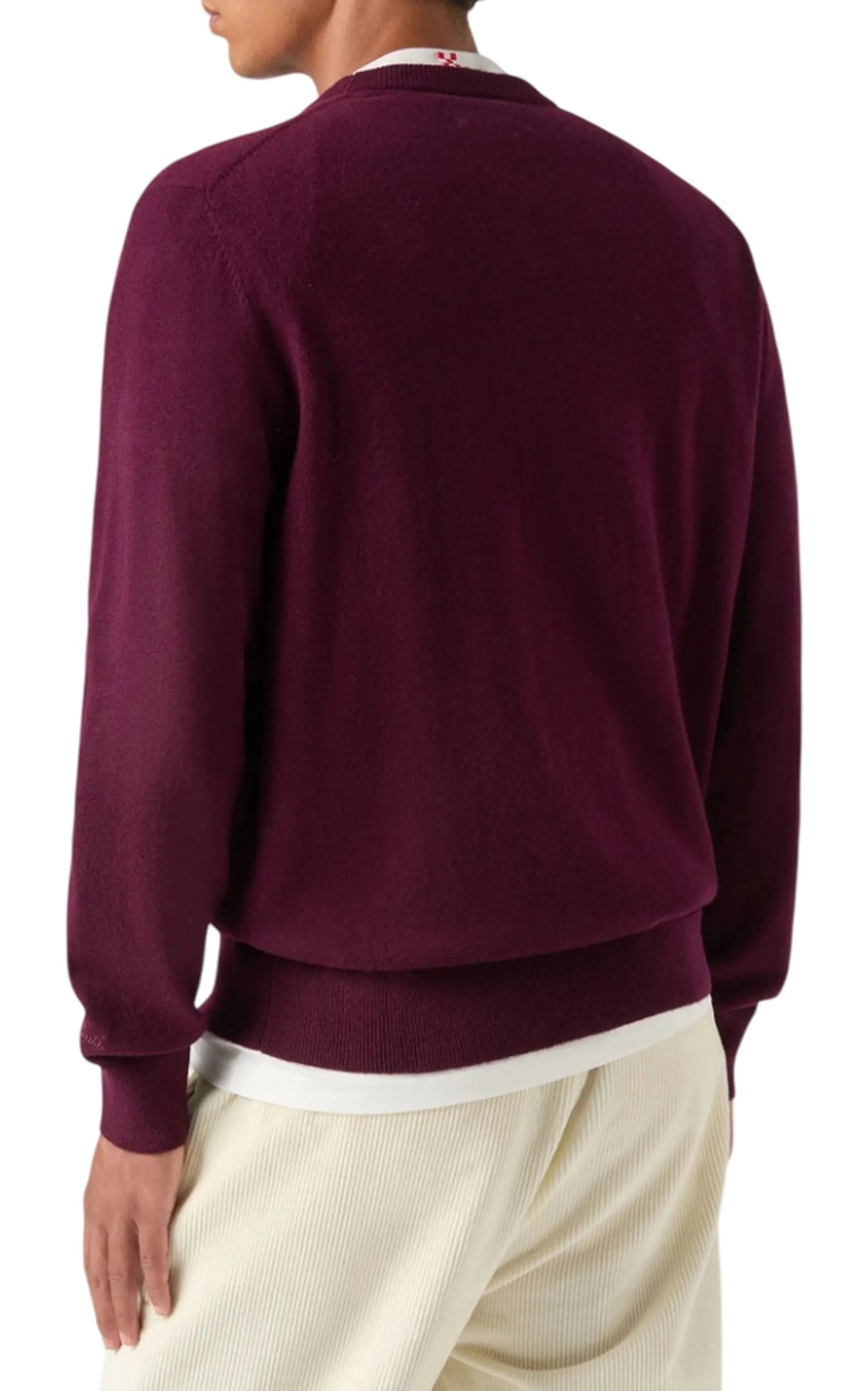 Mc2 Saint Barth Maglia Heron Con Ricamo Dont Spend Invest Bordeaux Her0024-02931M 193758