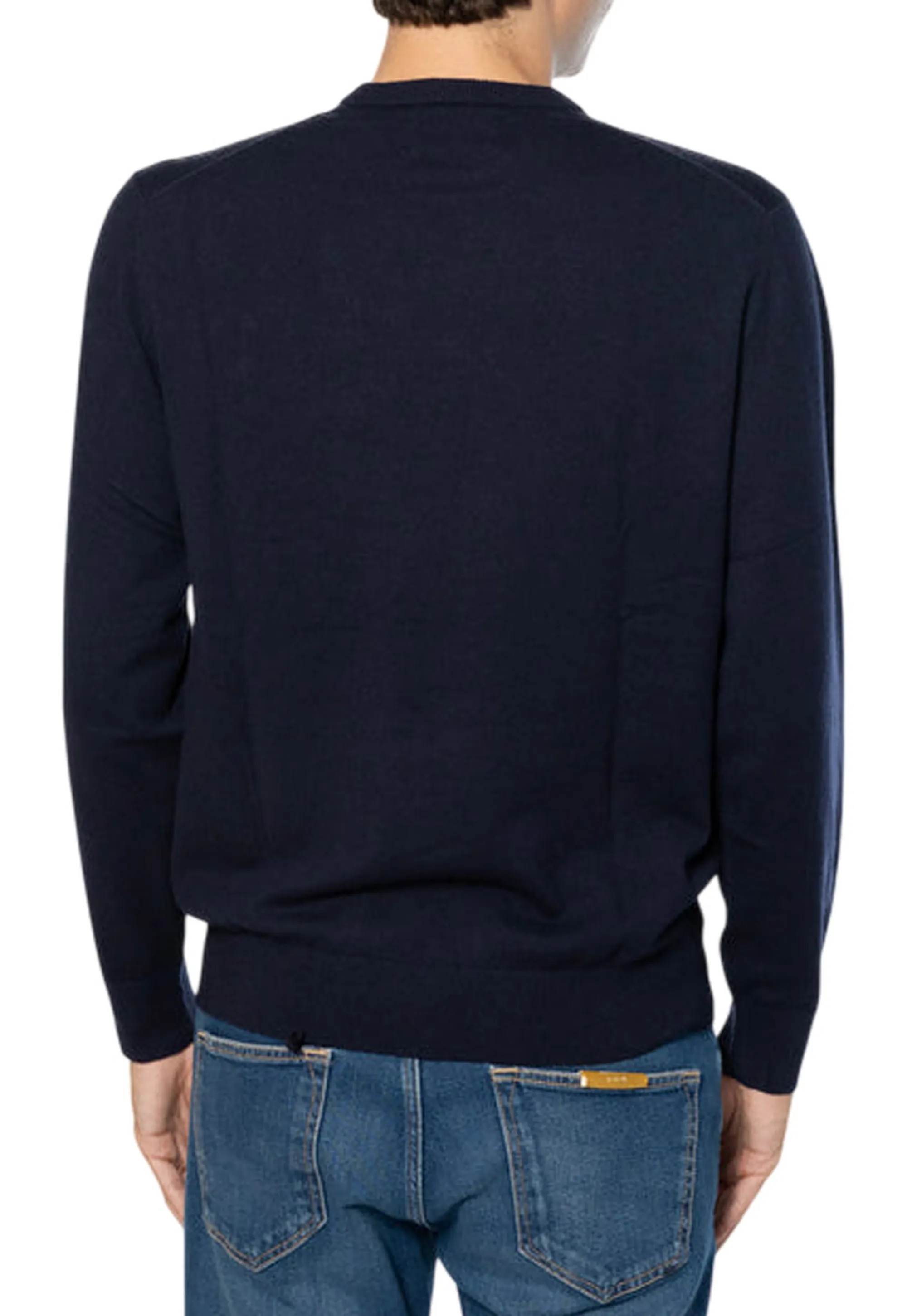Mc2 Saint Barth Maglia Heron Con Ricamo Non Voglio Mica La Luna Blu Her0024-02930M 193751