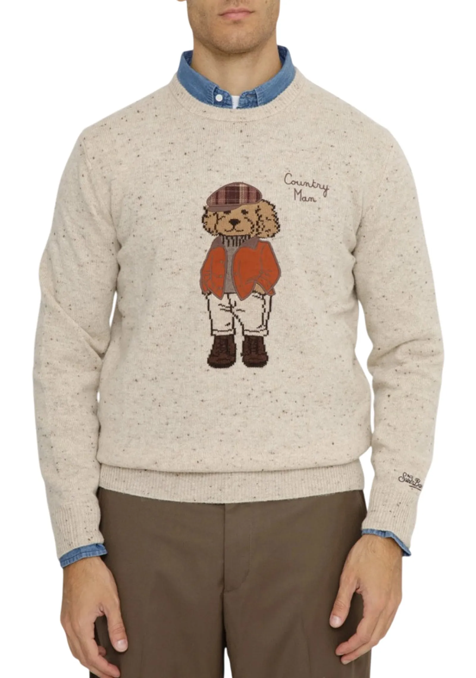 Mc2 Saint Barth Maglia Heron Donegal Beige Her0025-00589M 200276