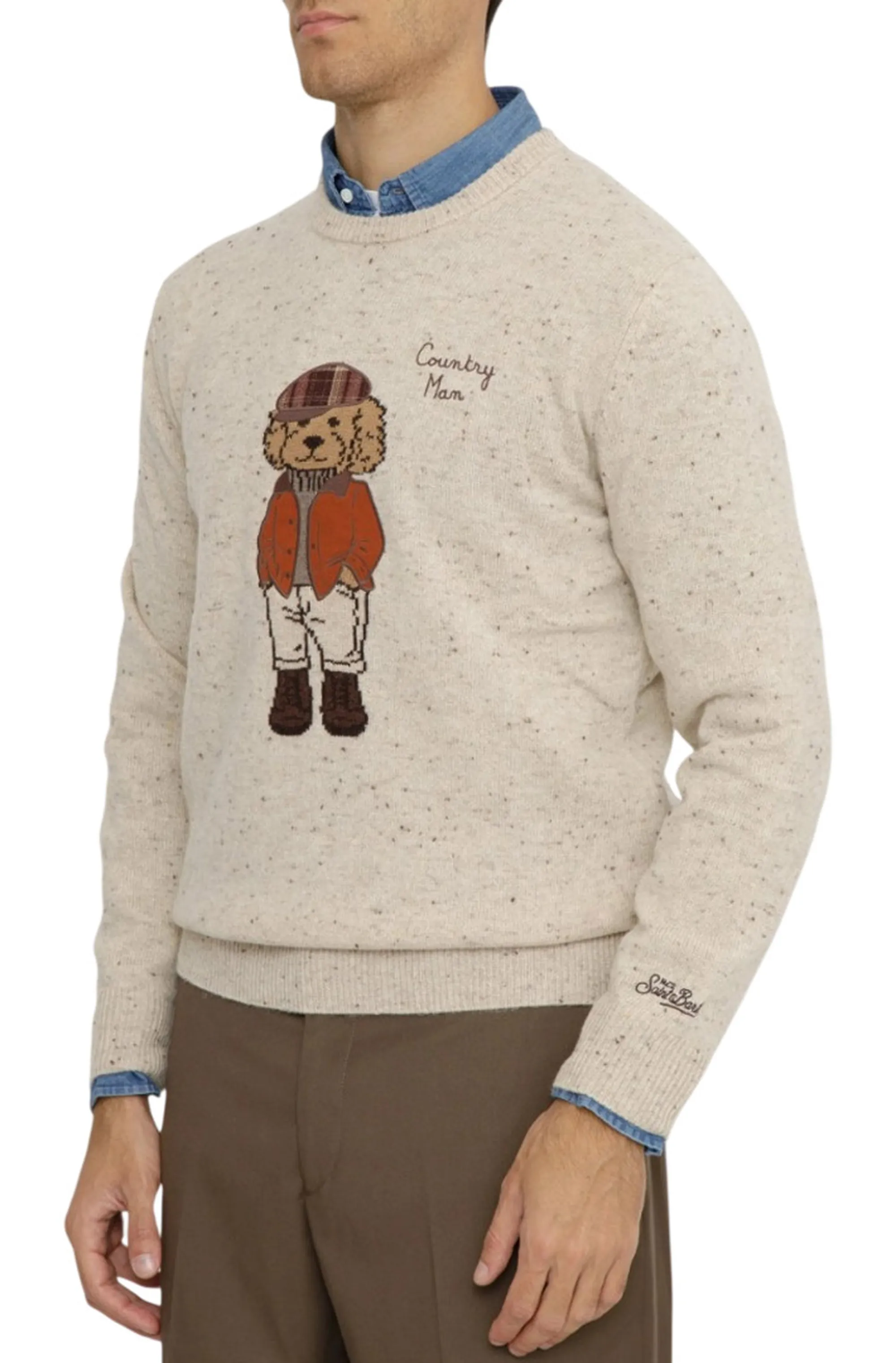 Mc2 Saint Barth Maglia Heron Donegal Beige Her0025-00589M 200278