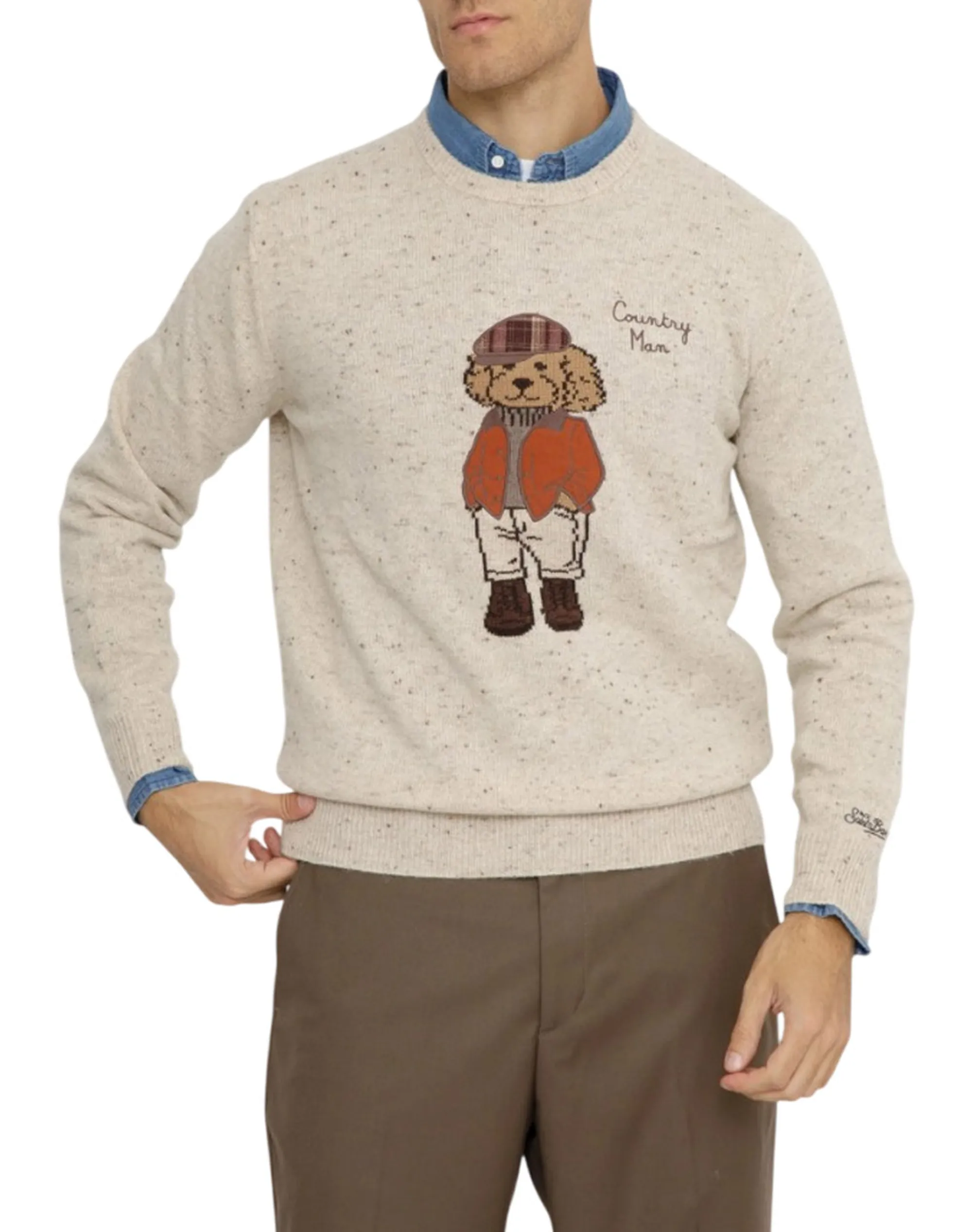 Mc2 Saint Barth Maglia Heron Donegal Beige Her0025-00589M 200279