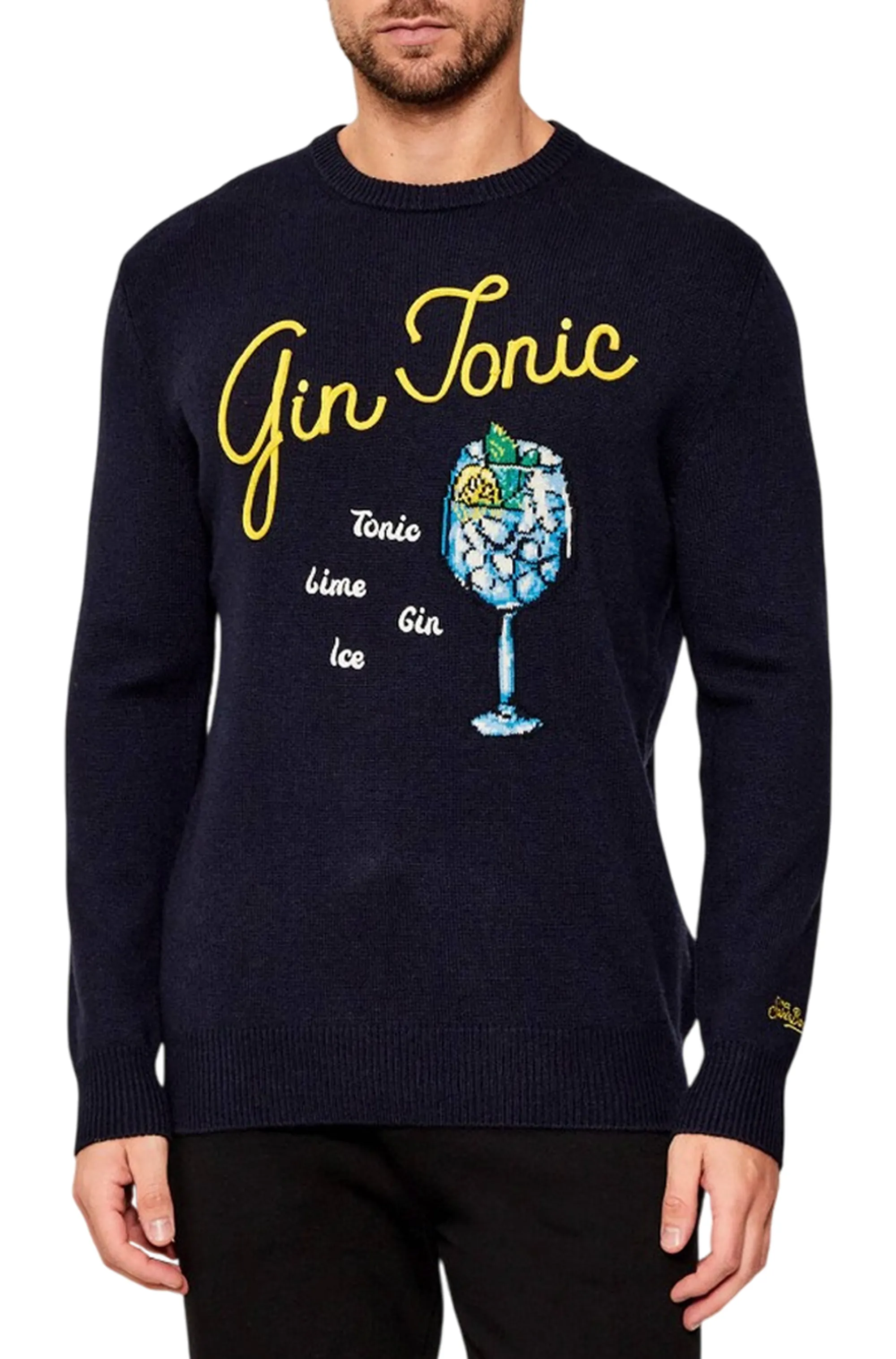 Mc2 Saint Barth Maglia Heron Drink Gin Blu Hre0001-02895I 164533