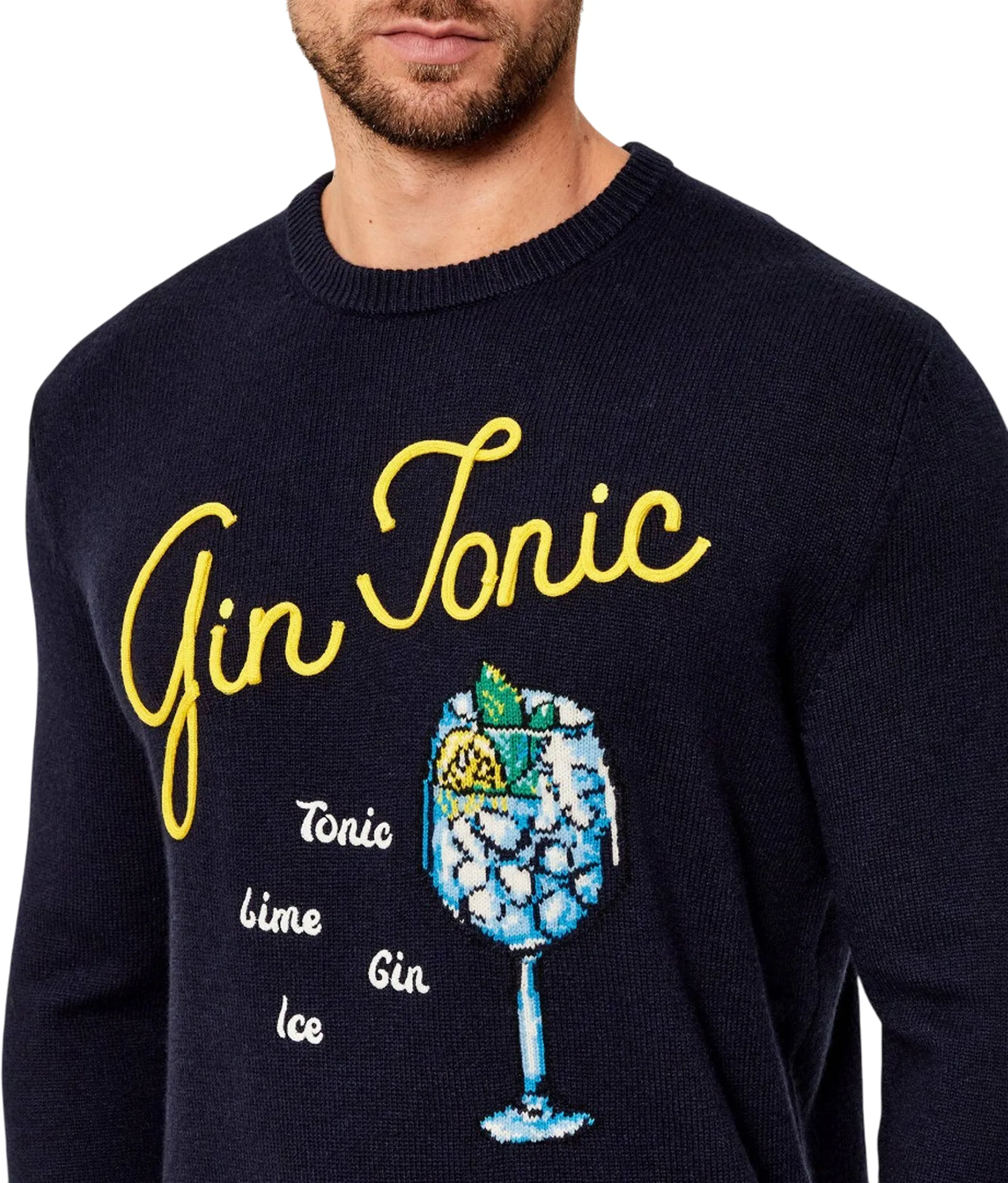 Mc2 Saint Barth Maglia Heron Drink Gin Blu Hre0001-02895I 164535