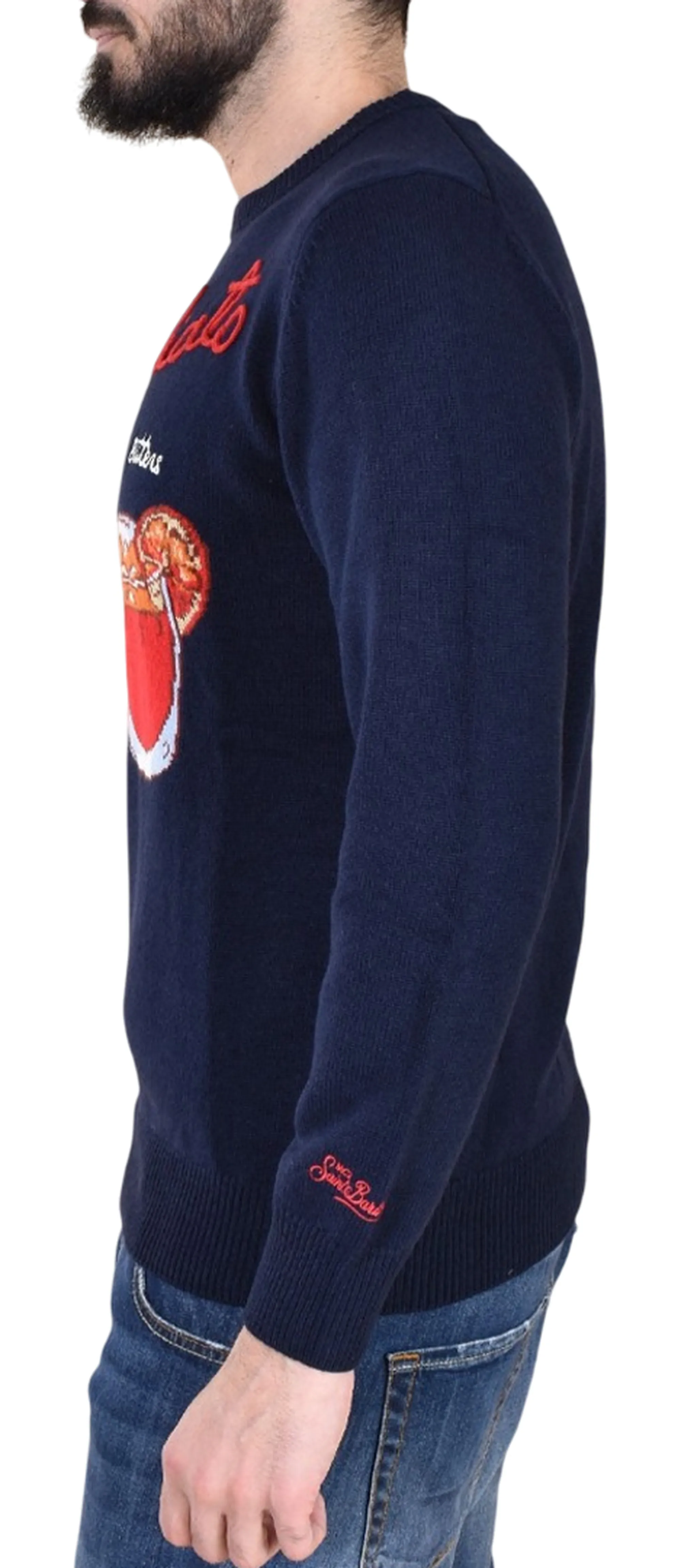 Mc2 Saint Barth Maglia Heron Drink Sbagliato Blu Her0001-00322I 164588