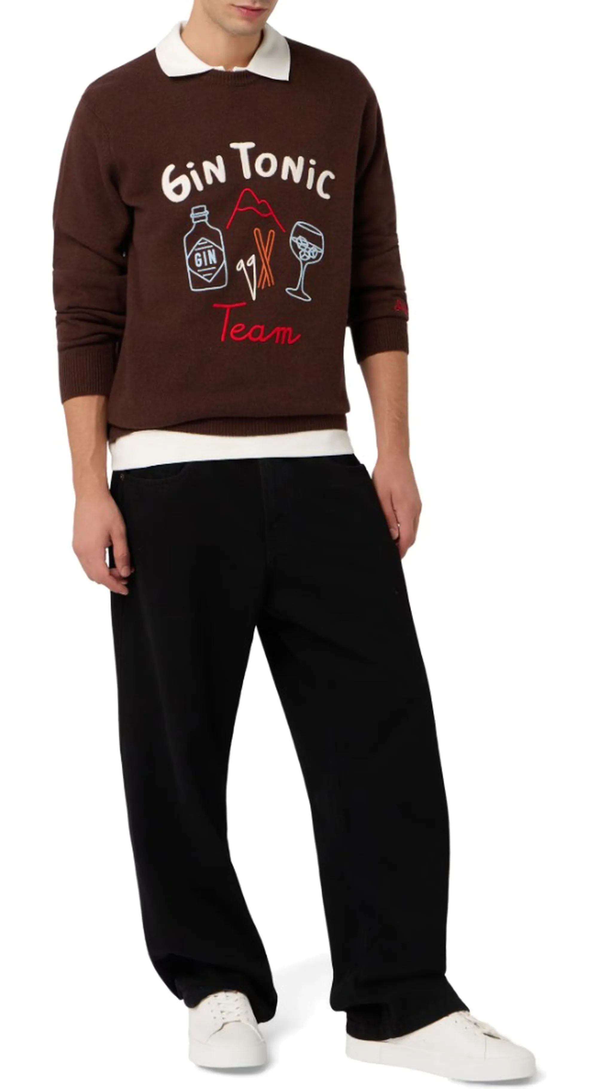 Mc2 Saint Barth Maglia Heron Gin Tonic Line Marrone Her0001-00320I 164593