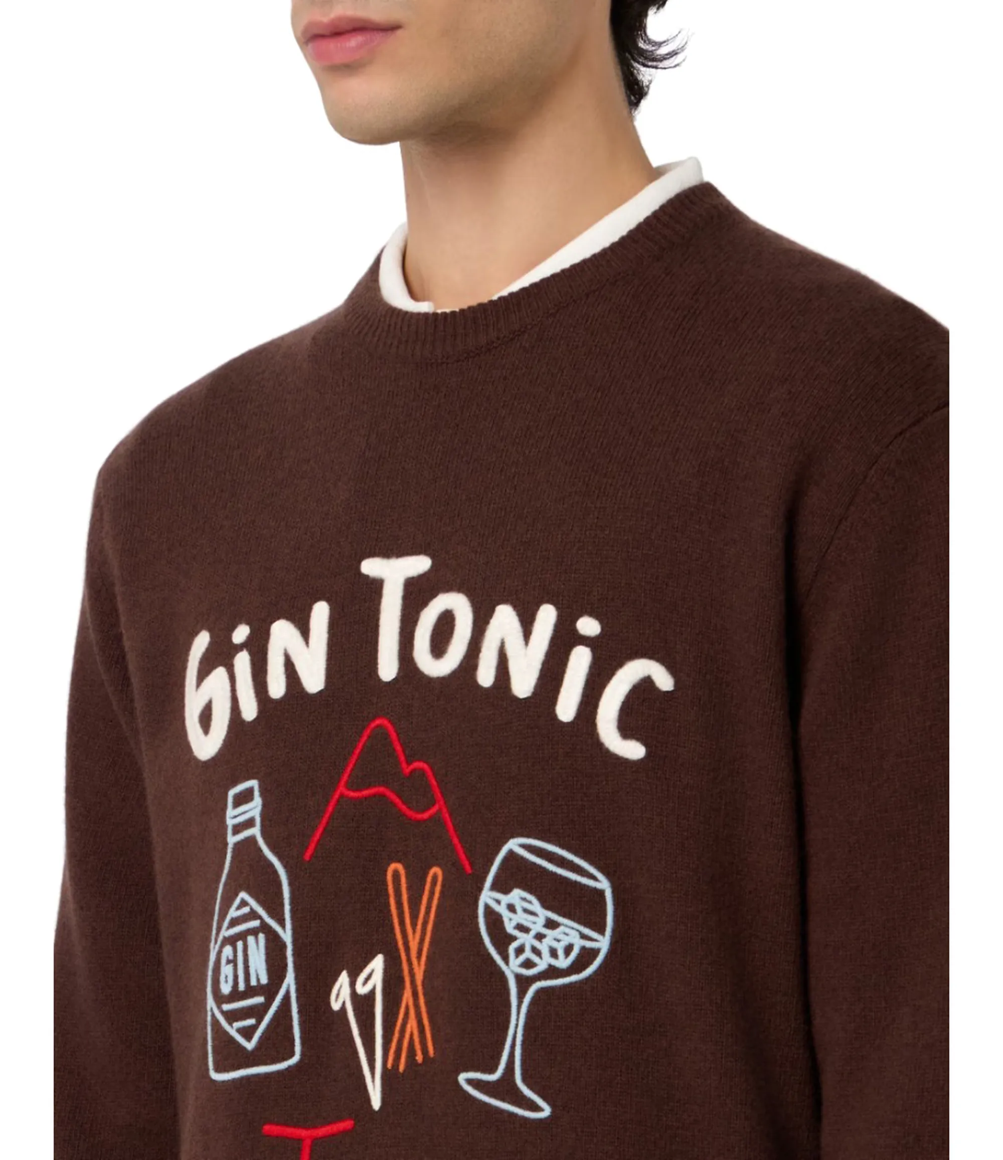 Mc2 Saint Barth Maglia Heron Gin Tonic Line Marrone Her0001-00320I 164596