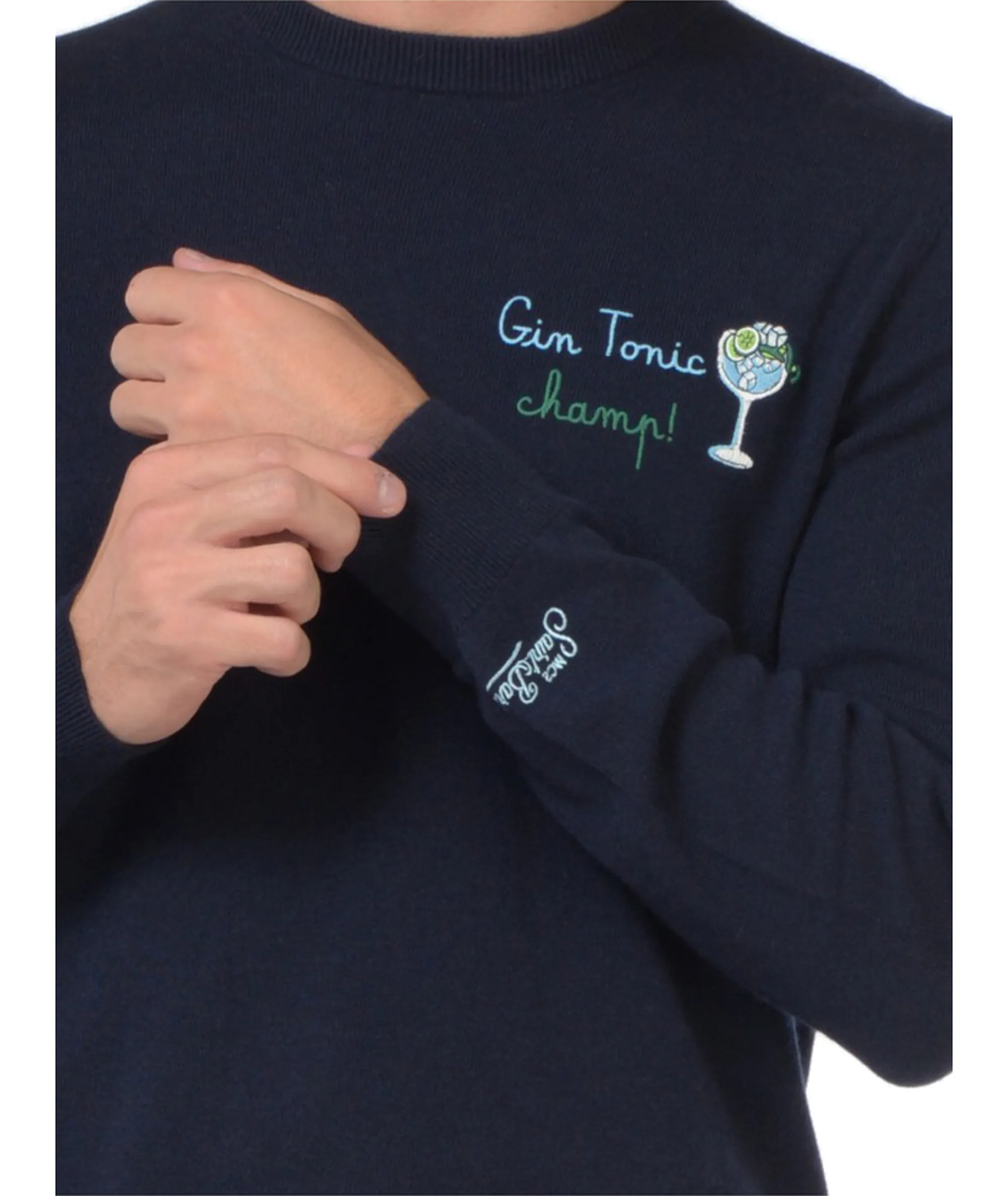 Mc2 Saint Barth Maglia Heron Light Embry  Gin Tonic Champ Blu Her0024-00112I 164559