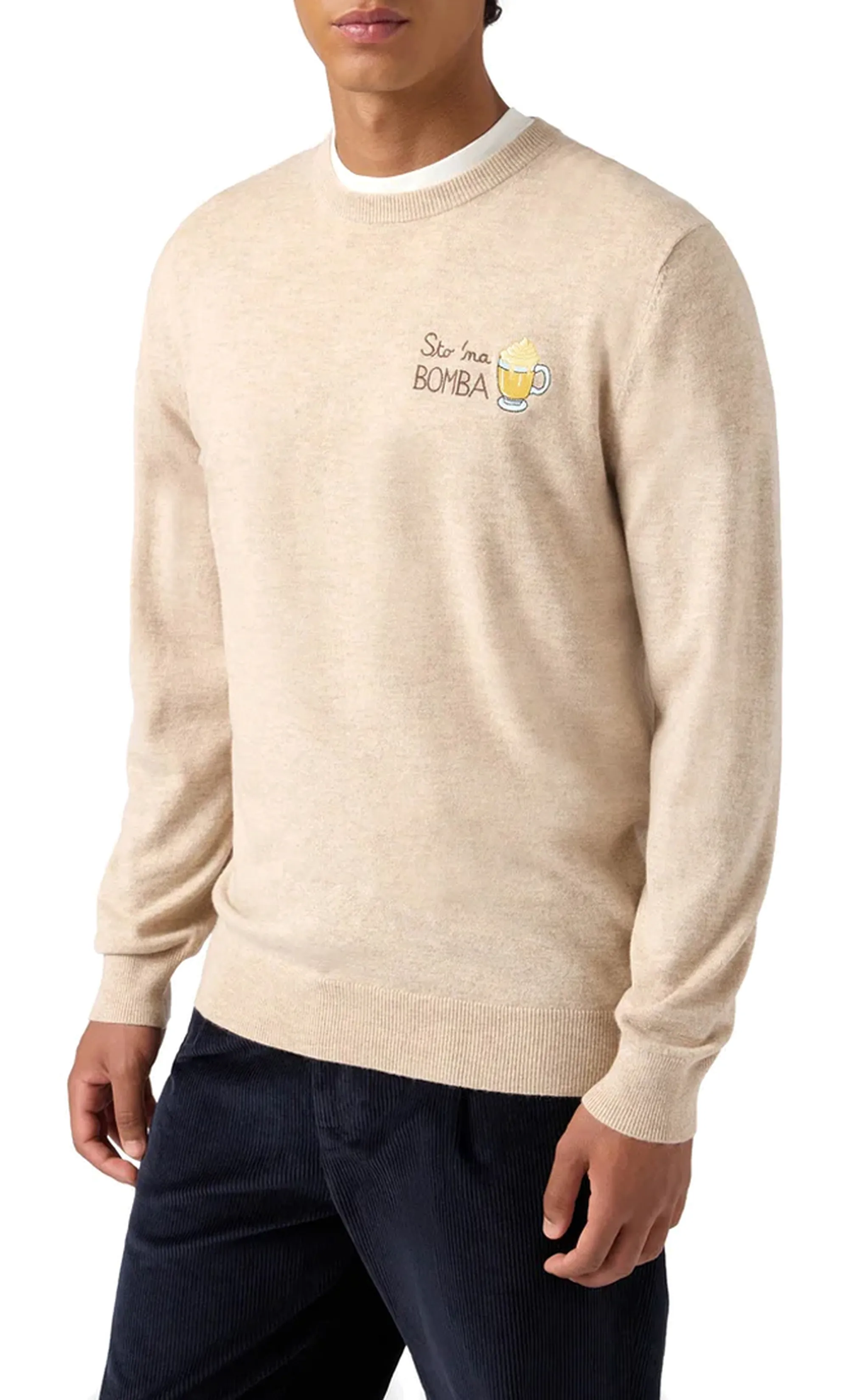 Mc2 Saint Barth Maglia Heron Light Embry Sto Na Bomba Beige Her0024-03499I 164545