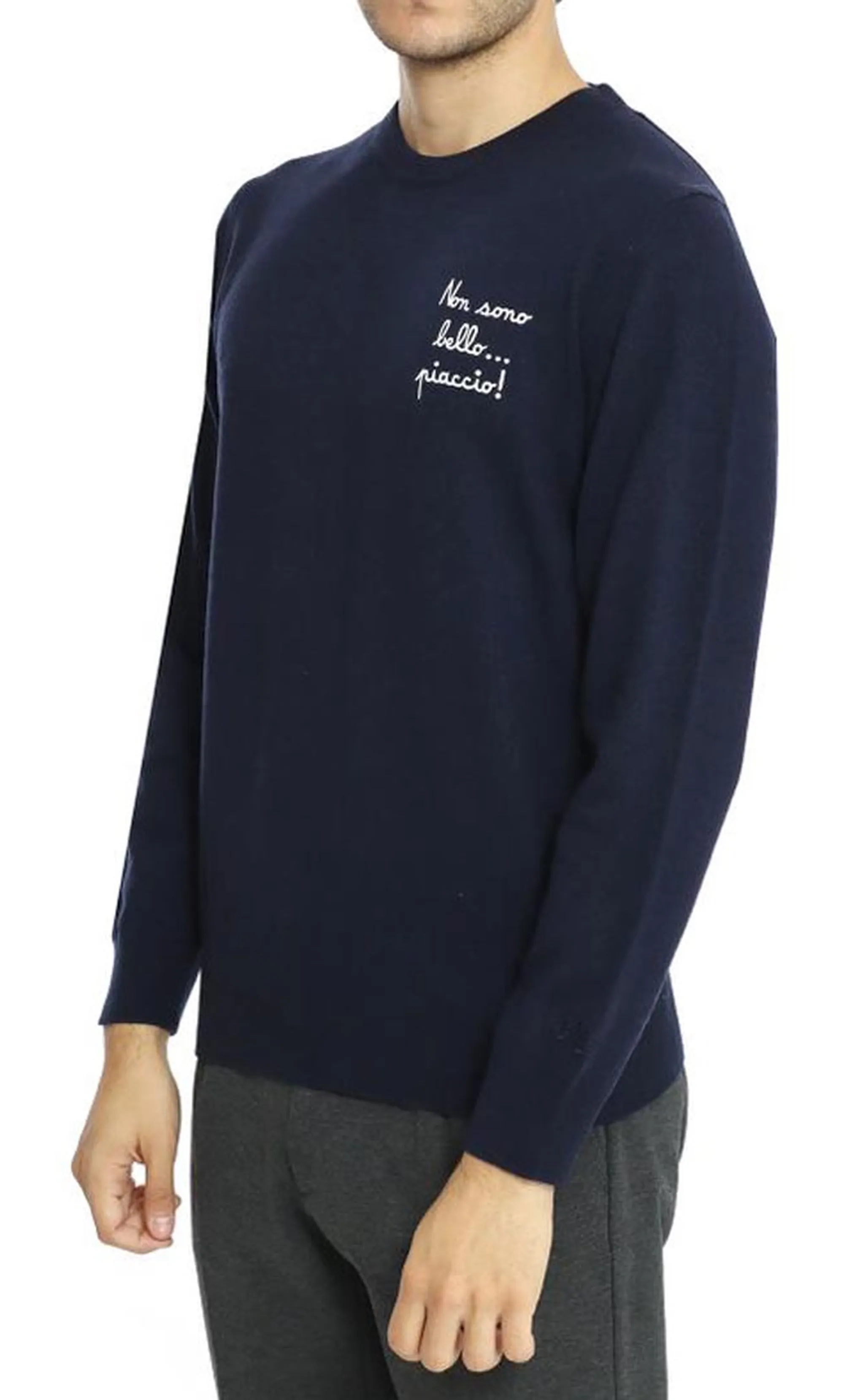 Mc2 Saint Barth B'Heron Light Embry Holidays Nice Sweater' Blu Her0024-02828I 167331