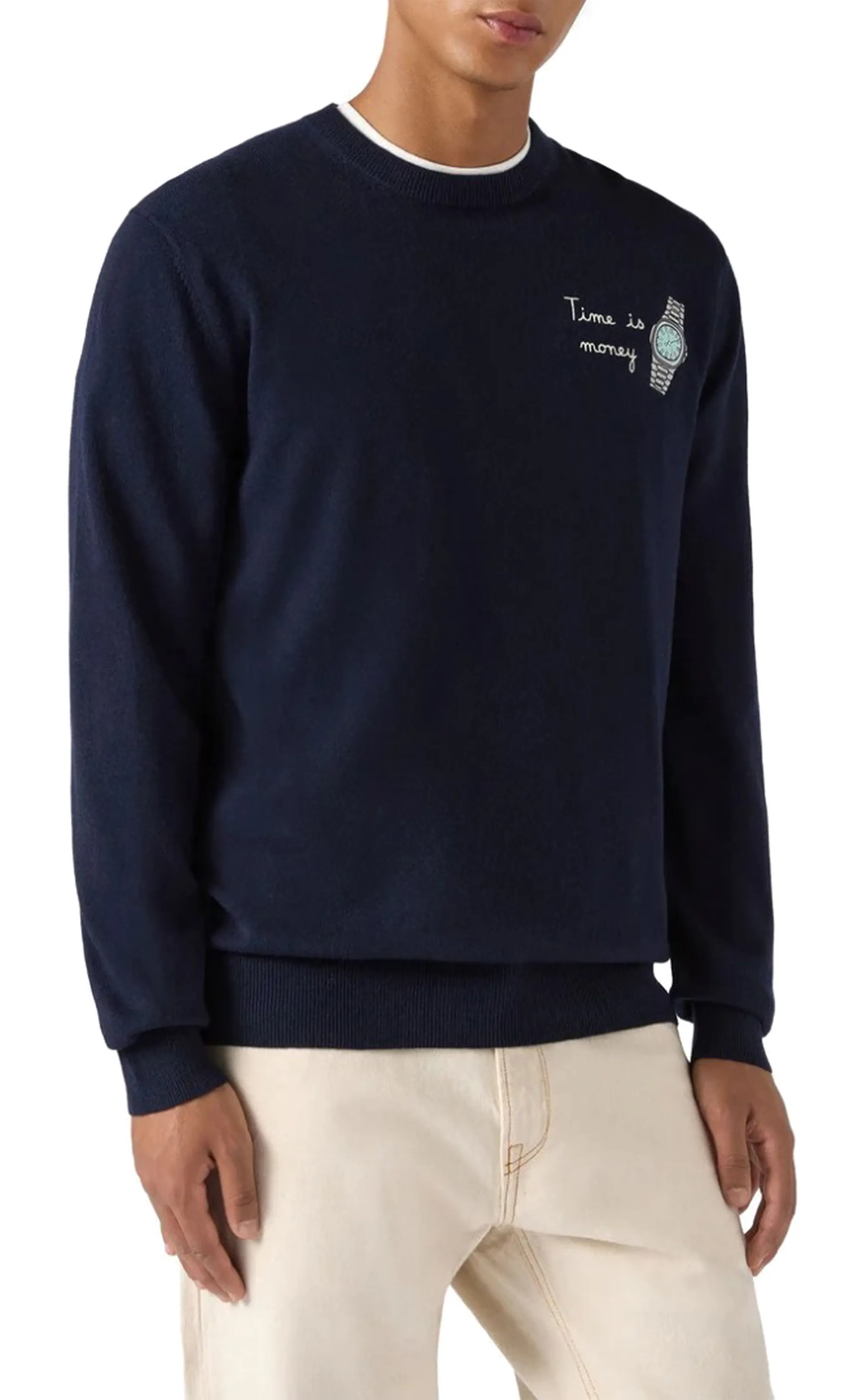 Mc2 Saint Barth Maglia Heron Lighy Embry Invest Time Blu Her0024-00150I 164556