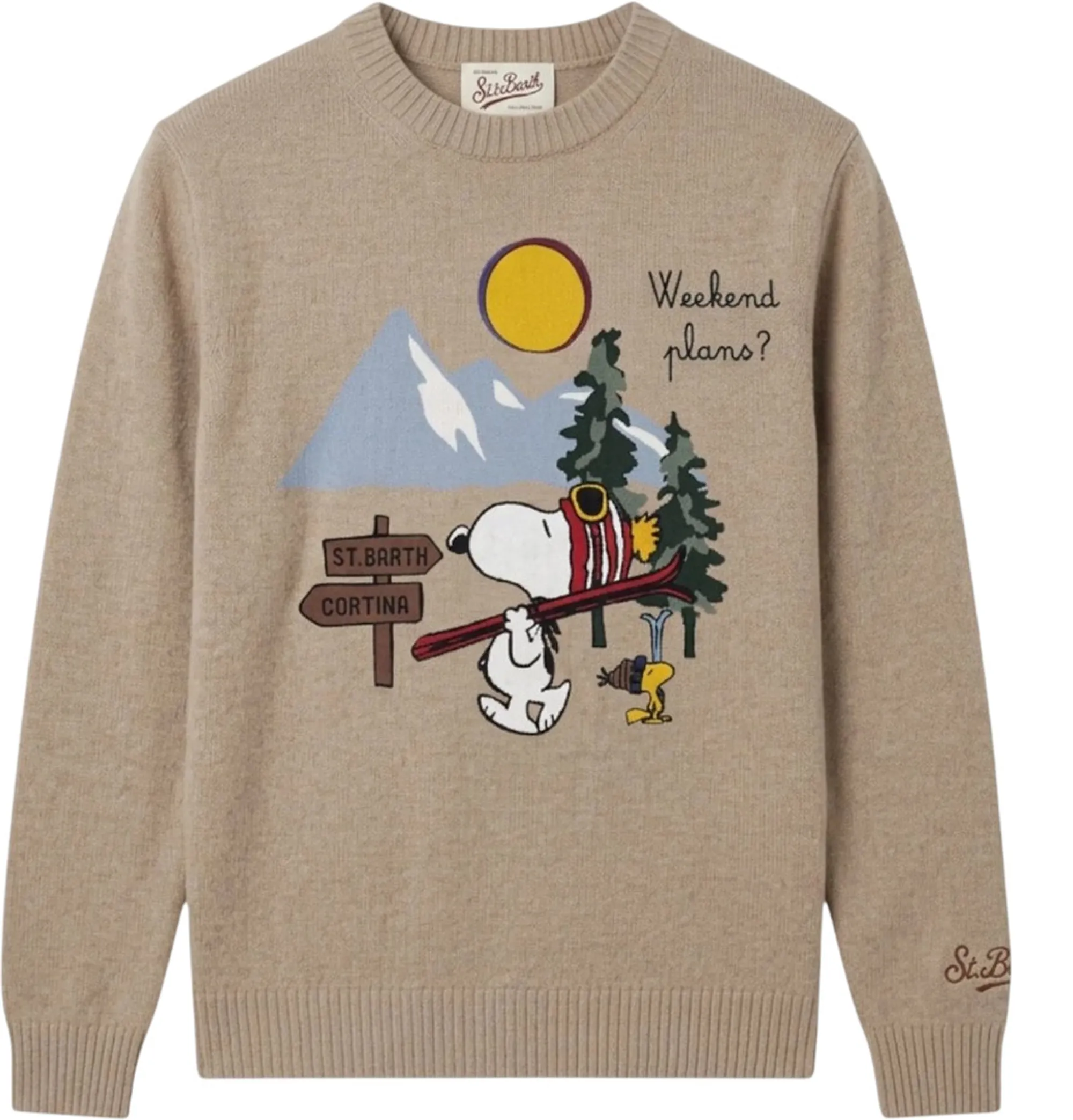 Mc2 Saint Barth Maglia Heron Peanuts We Plans Beige Her0011-02262M 193736