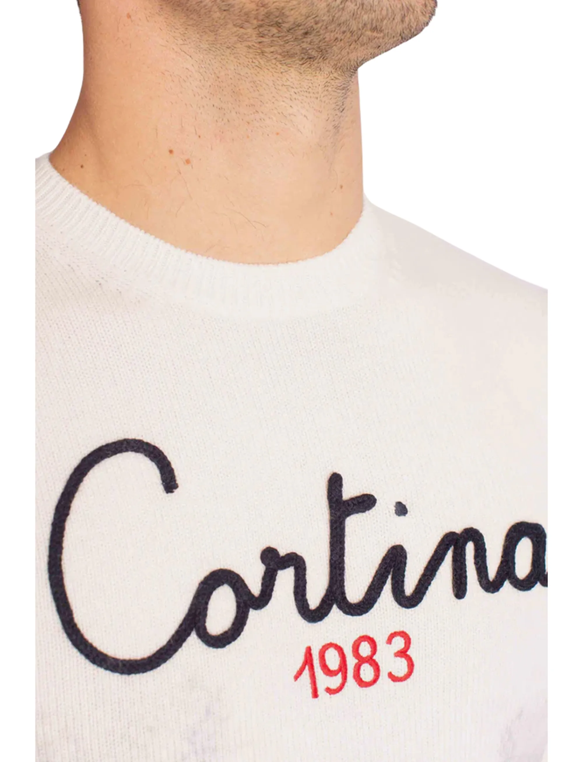 Mc2 Saint Barth Maglia Heron Print Cortina Road Panna Her0022-00389I 164576