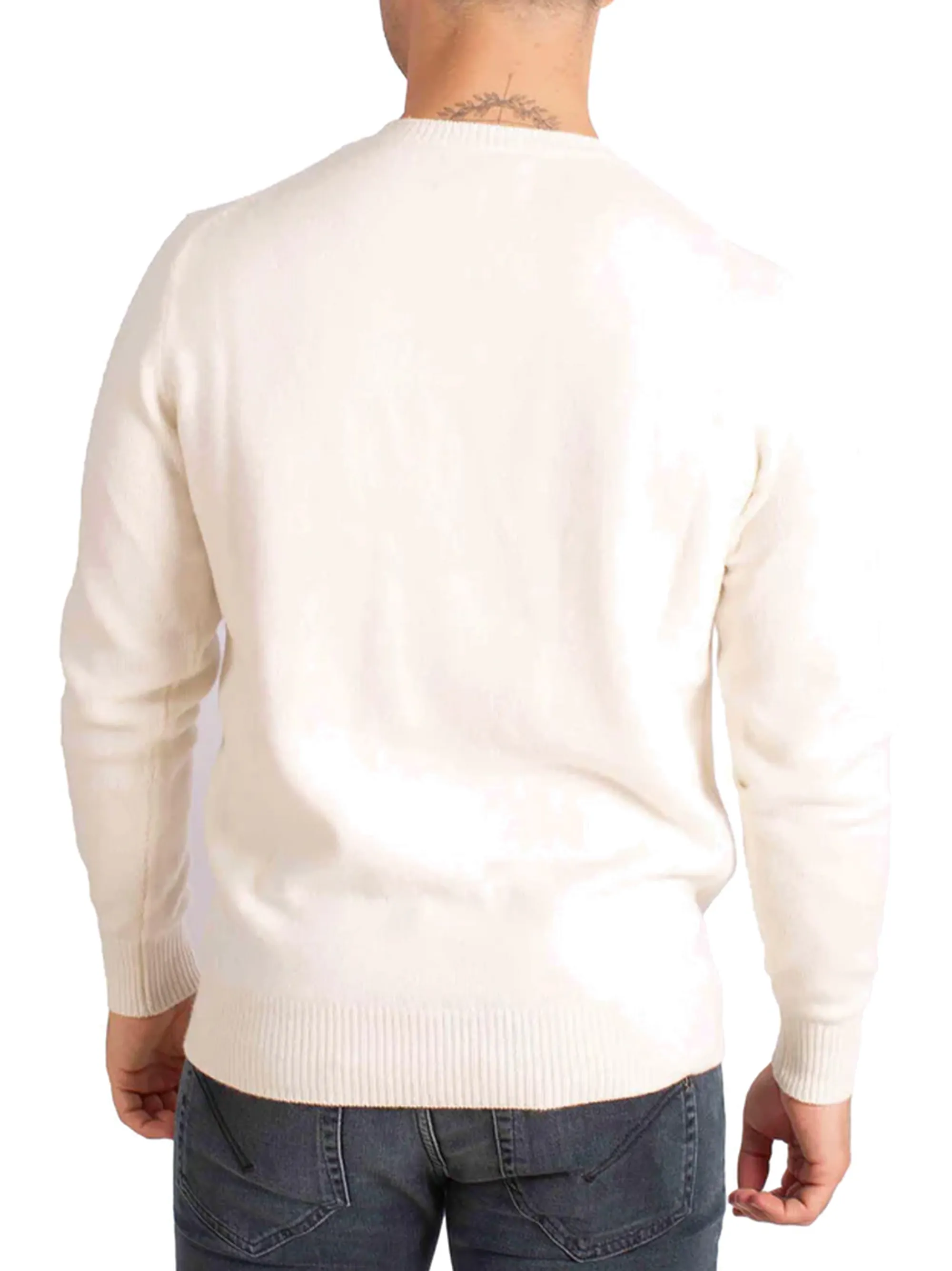 Mc2 Saint Barth Maglia Heron Print Cortina Road Panna Her0022-00389I 164577