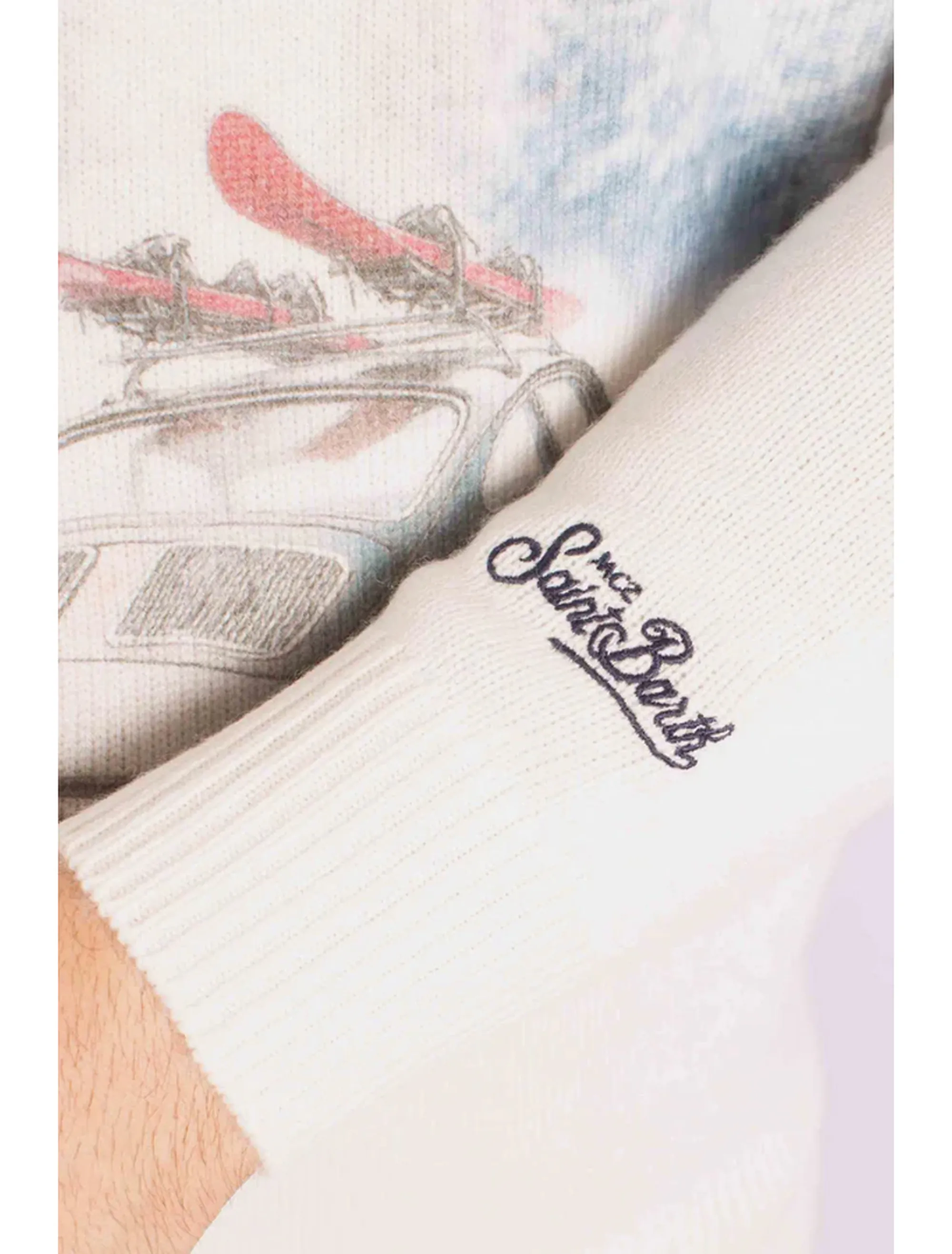 Mc2 Saint Barth Maglia Heron Print Cortina Road Panna Her0022-00389I 164578