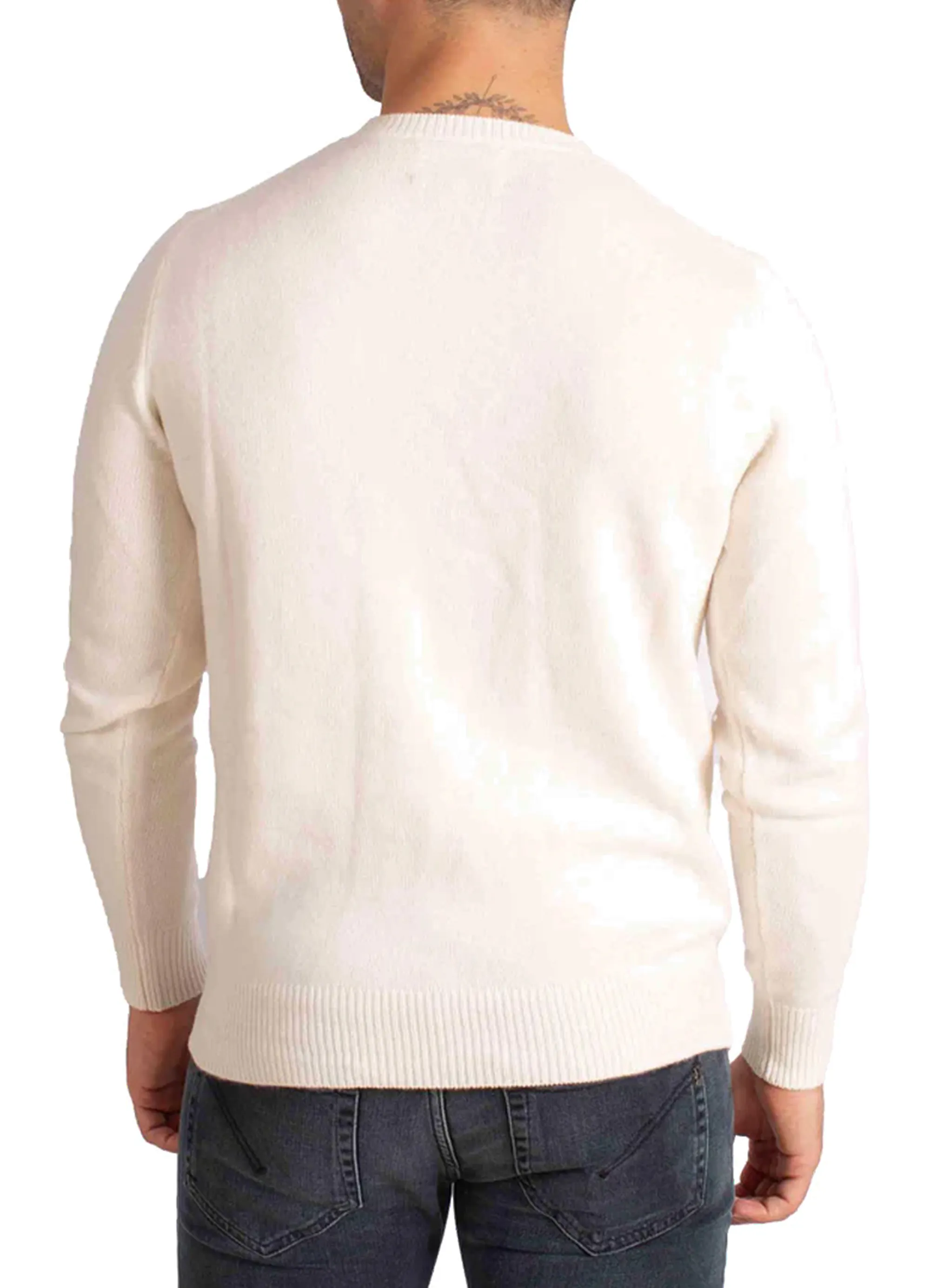 Mc2 Saint Barth Maglia Heron Print Sb Ski Lift Panna Her0022-01594I 164563