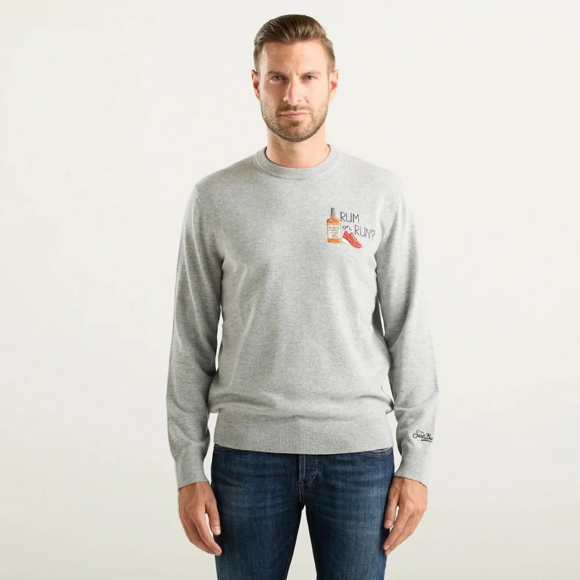 Mc2 Saint Barth B'Heron Rum Or Run Shirt' Grey Her0024-03618M 192809