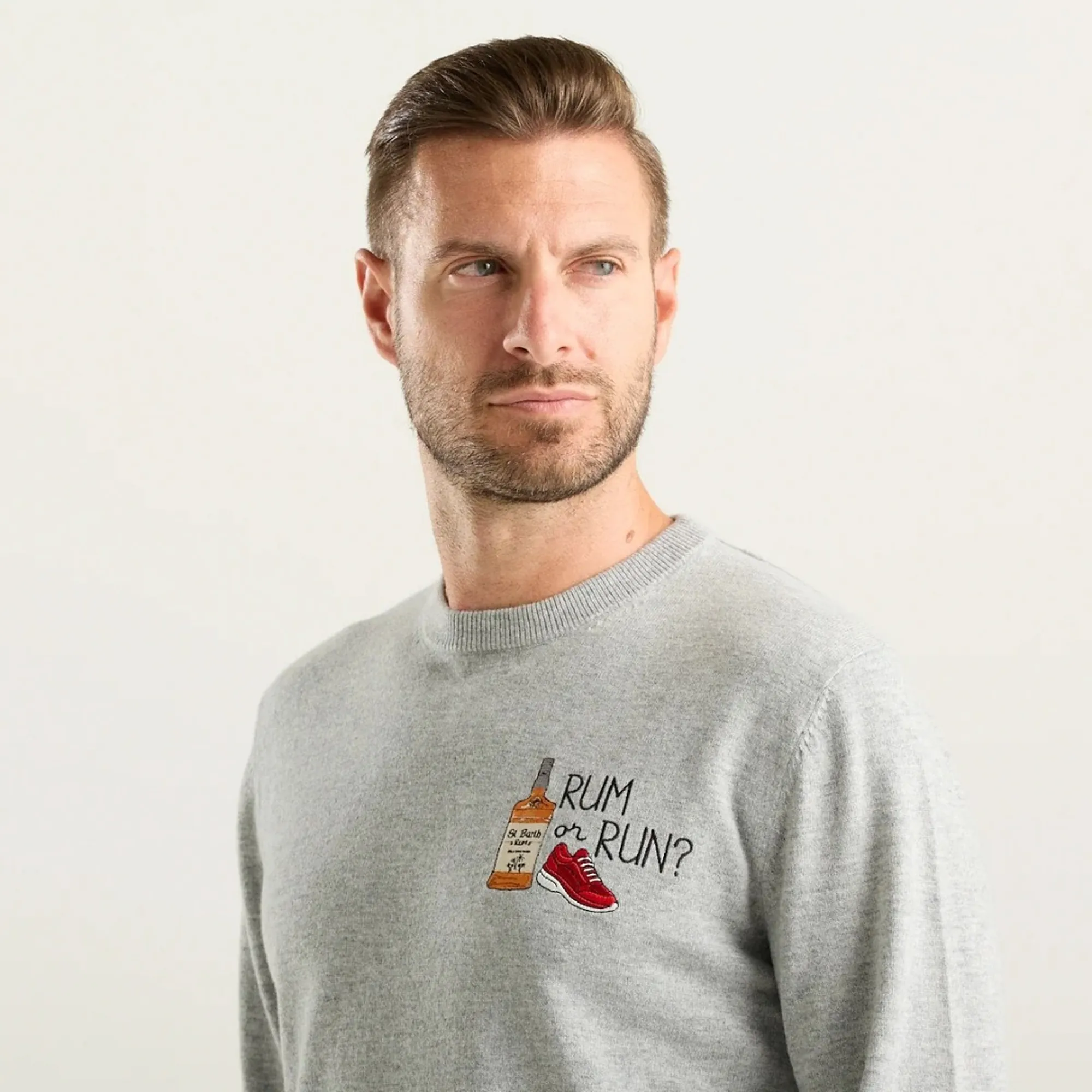 Mc2 Saint Barth B'Heron Rum Or Run Shirt' Grey Her0024-03618M 192811
