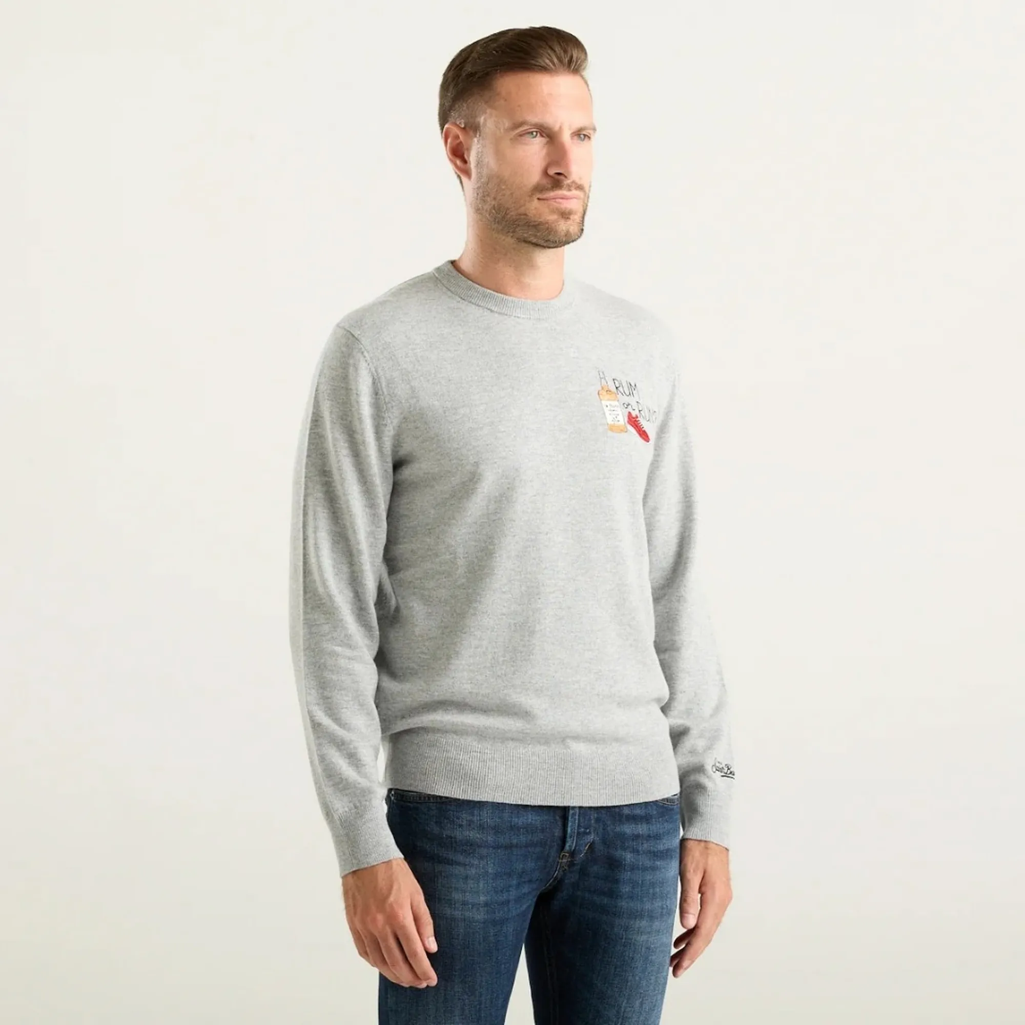 Mc2 Saint Barth B'Heron Rum Or Run Shirt' Grey Her0024-03618M 192812