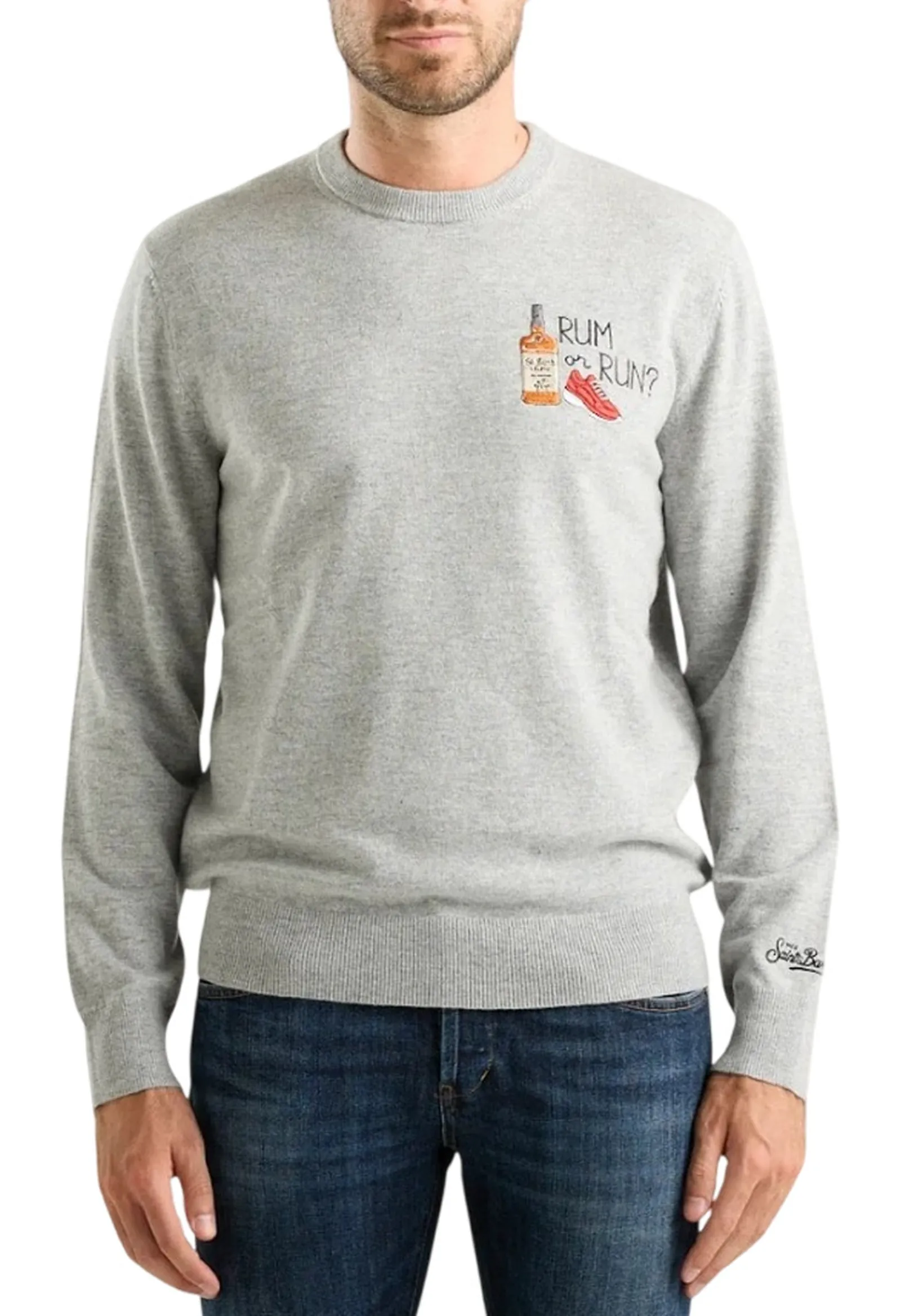 Mc2 Saint Barth Maglia Heron Rum Or Run Grigio Her0024-03618M 193810