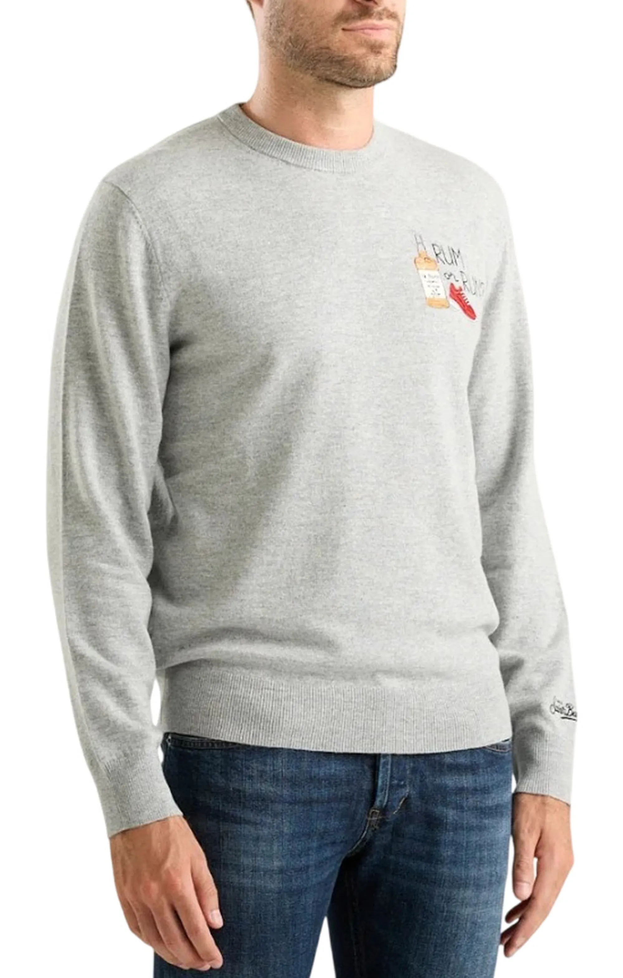 Mc2 Saint Barth Maglia Heron Rum Or Run Grigio Her0024-03618M 193814