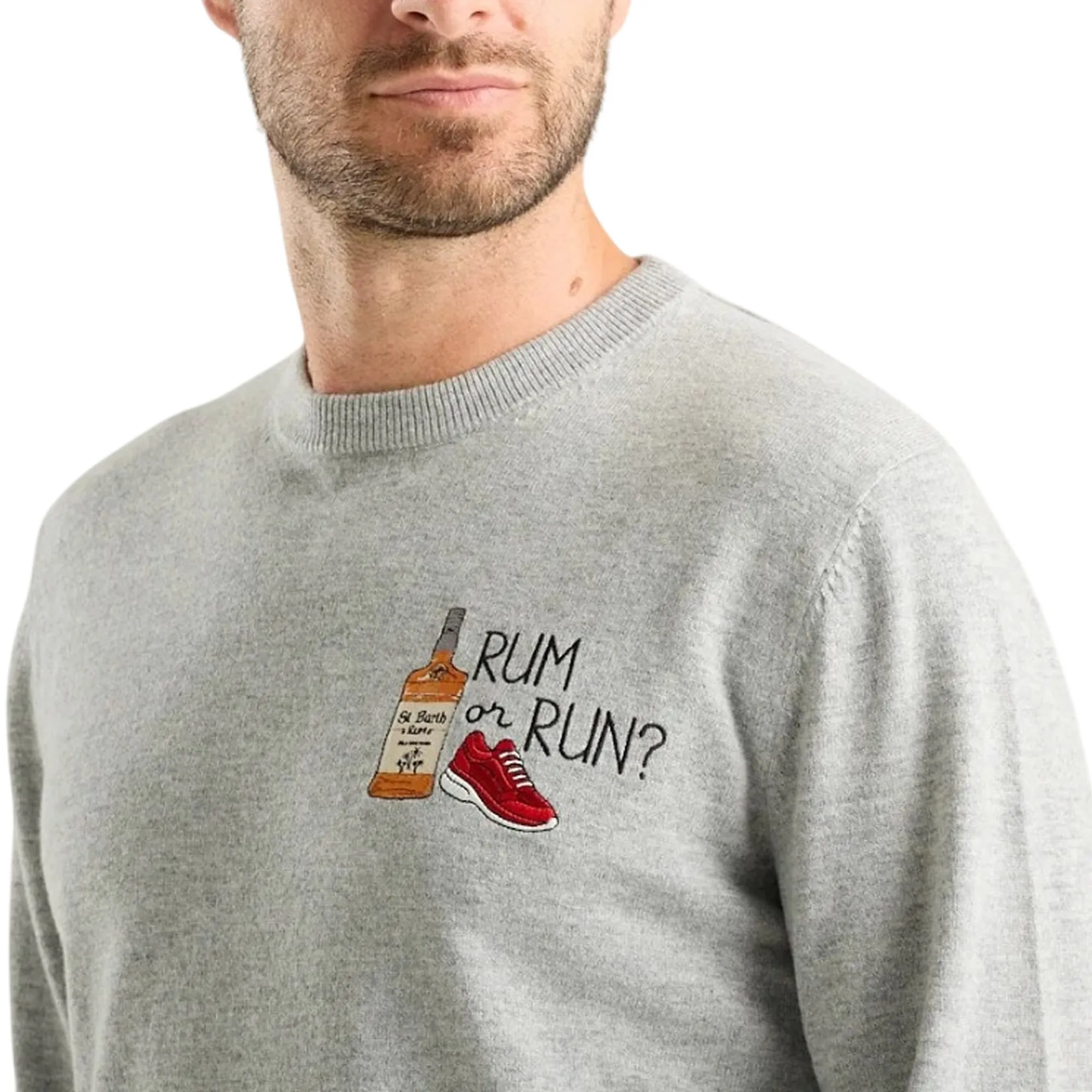 Mc2 Saint Barth Maglia Heron Rum Or Run Grigio Her0024-03618M 193815