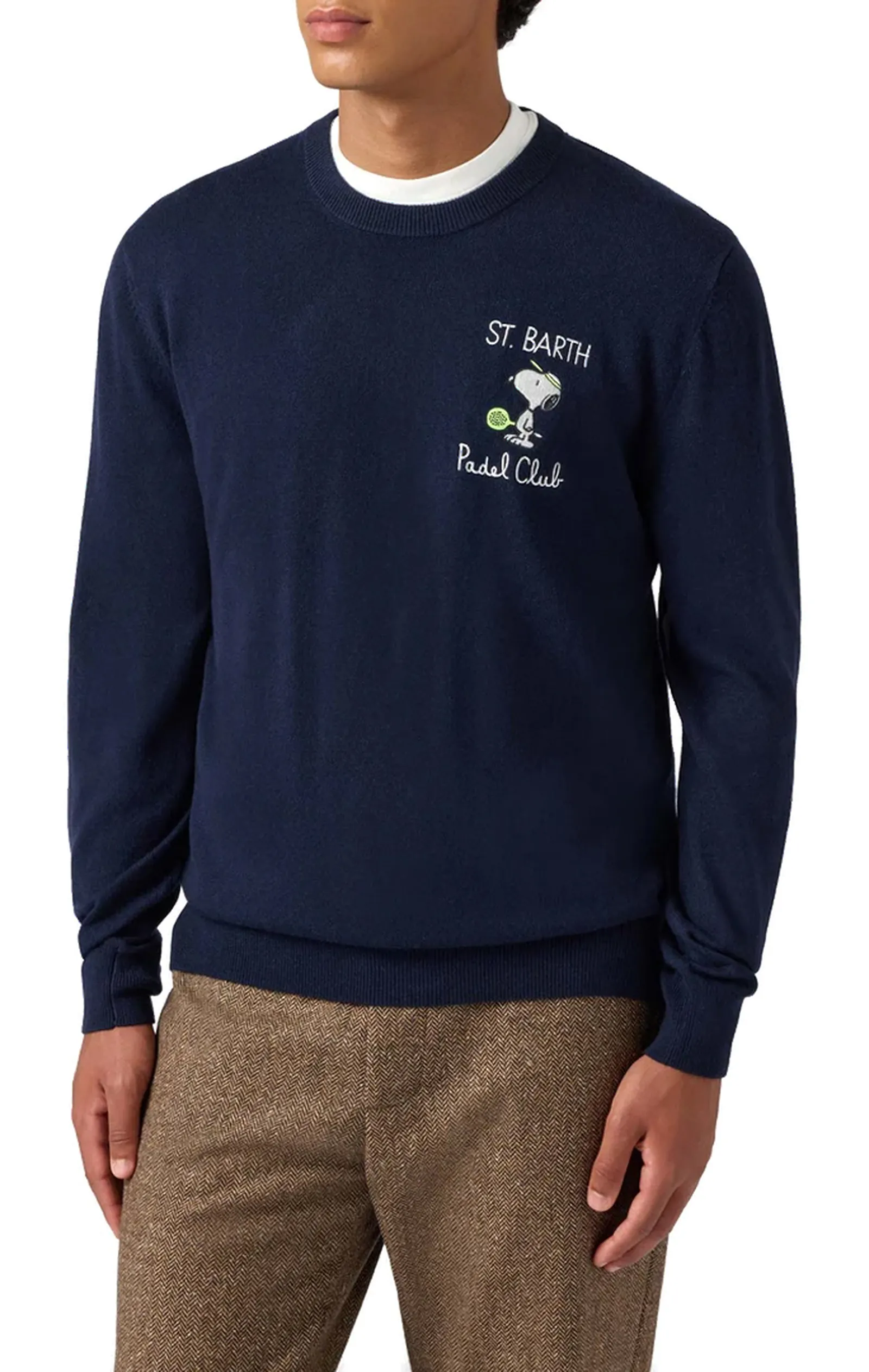 Mc2 Saint Barth Maglia Heron Snoopy Padel Mini Blu Hre0024-03103I 164209