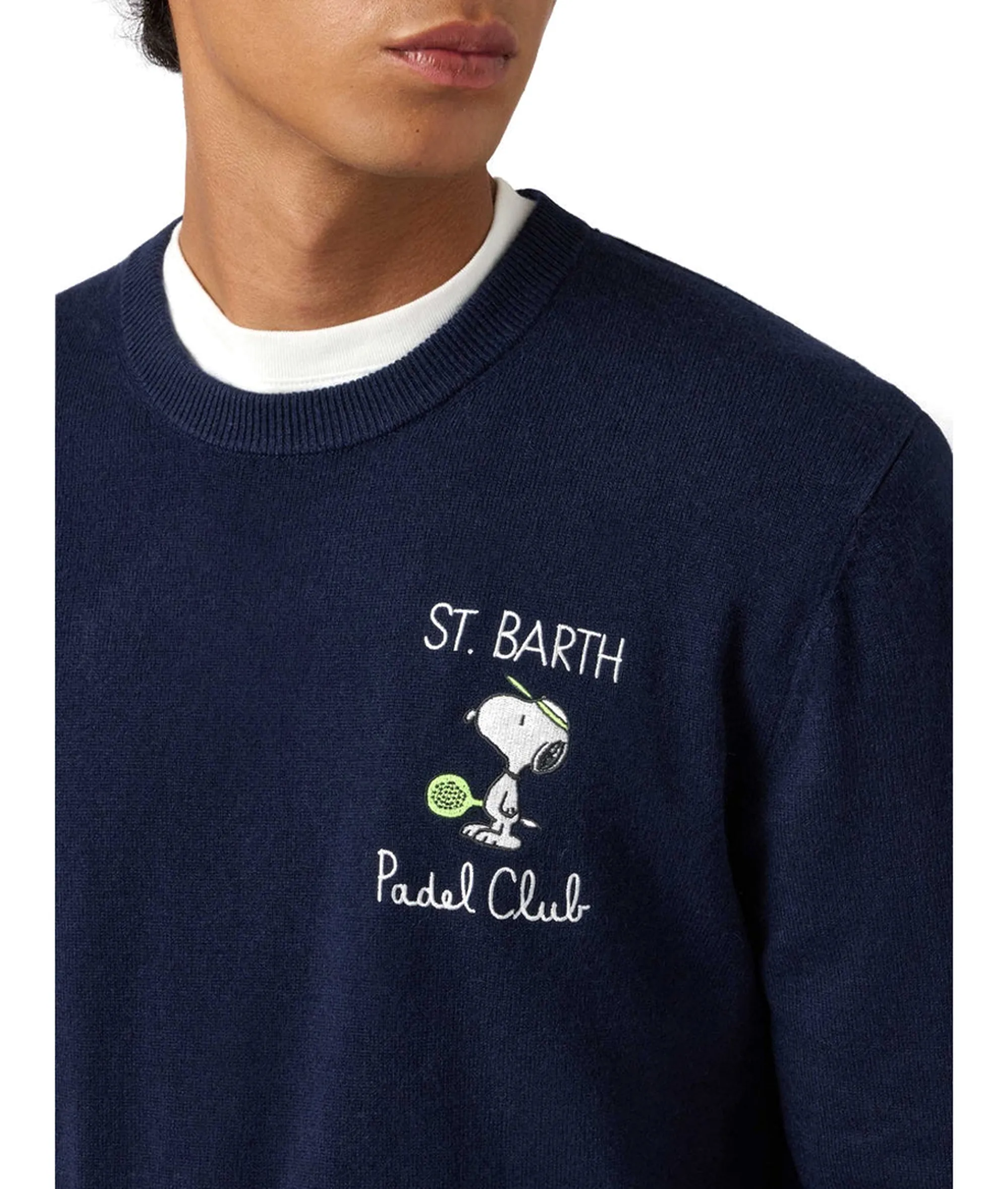 Mc2 Saint Barth Maglia Heron Snoopy Padel Mini Blu Hre0024-03103I 164210