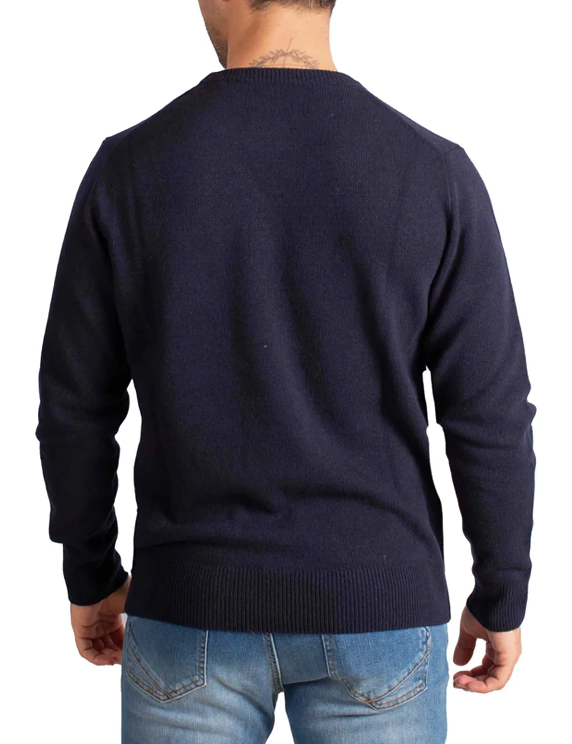 Mc2 Saint Barth Maglia Heron Vacanze Logo Blu Her0001-03059I 164582