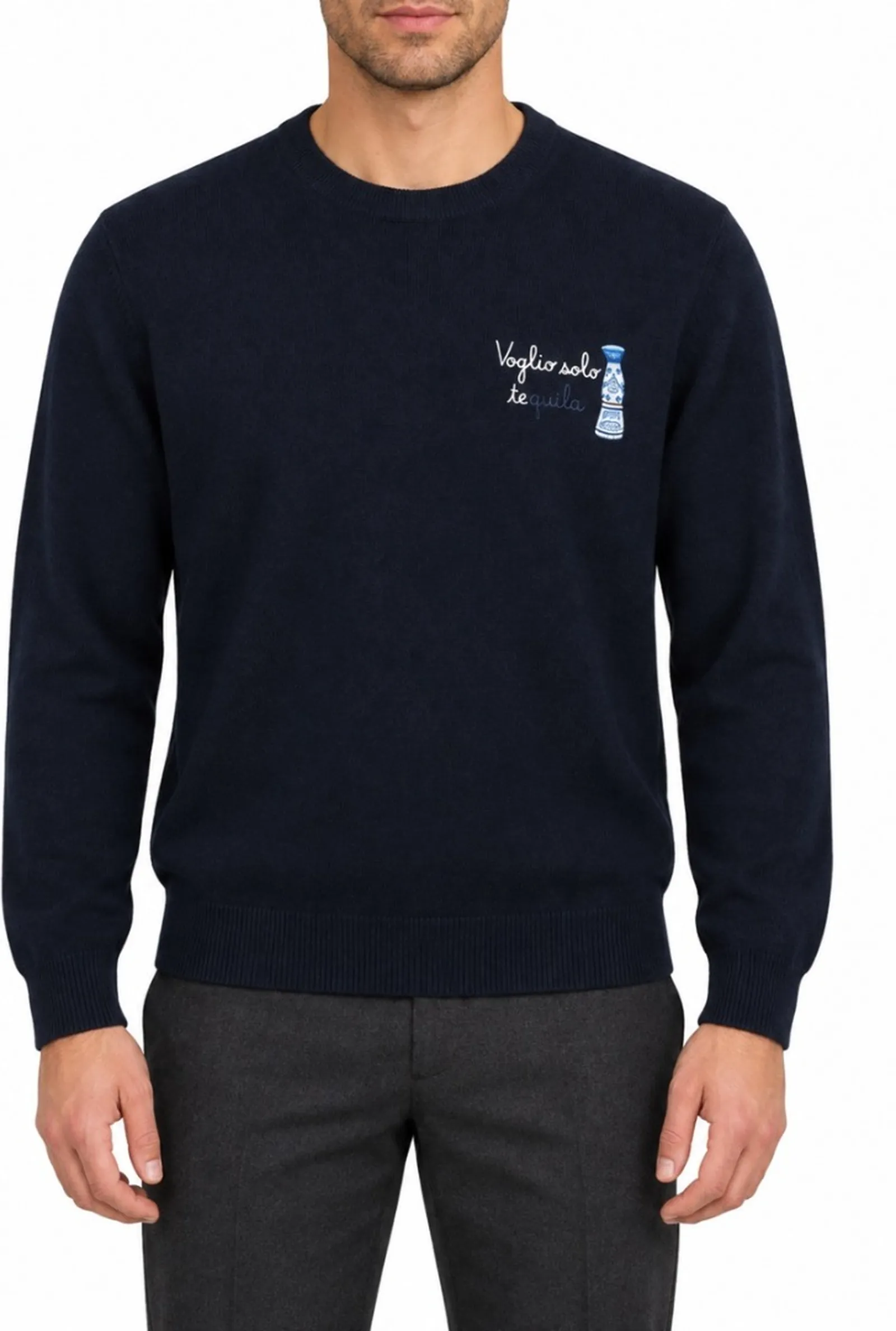 Mc2 Saint Barth Maglia Heron Voglio Solo Tequila Blu Her0024-00505M 196303
