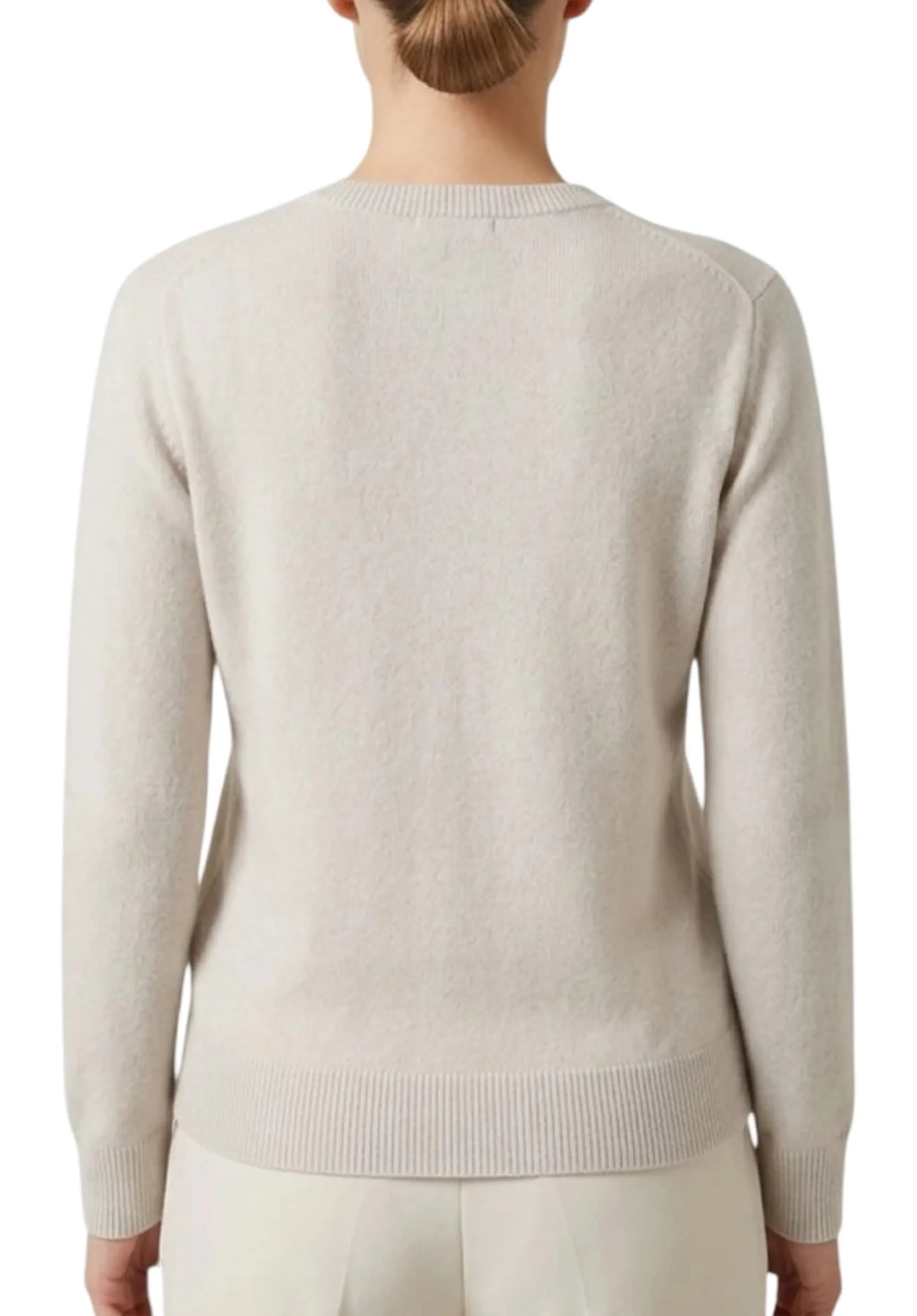 Mc2 Saint Barth Maglia New Quenn Con Ricamo Splendida In Strass Bianco Sporco Que0010-04220M 194691