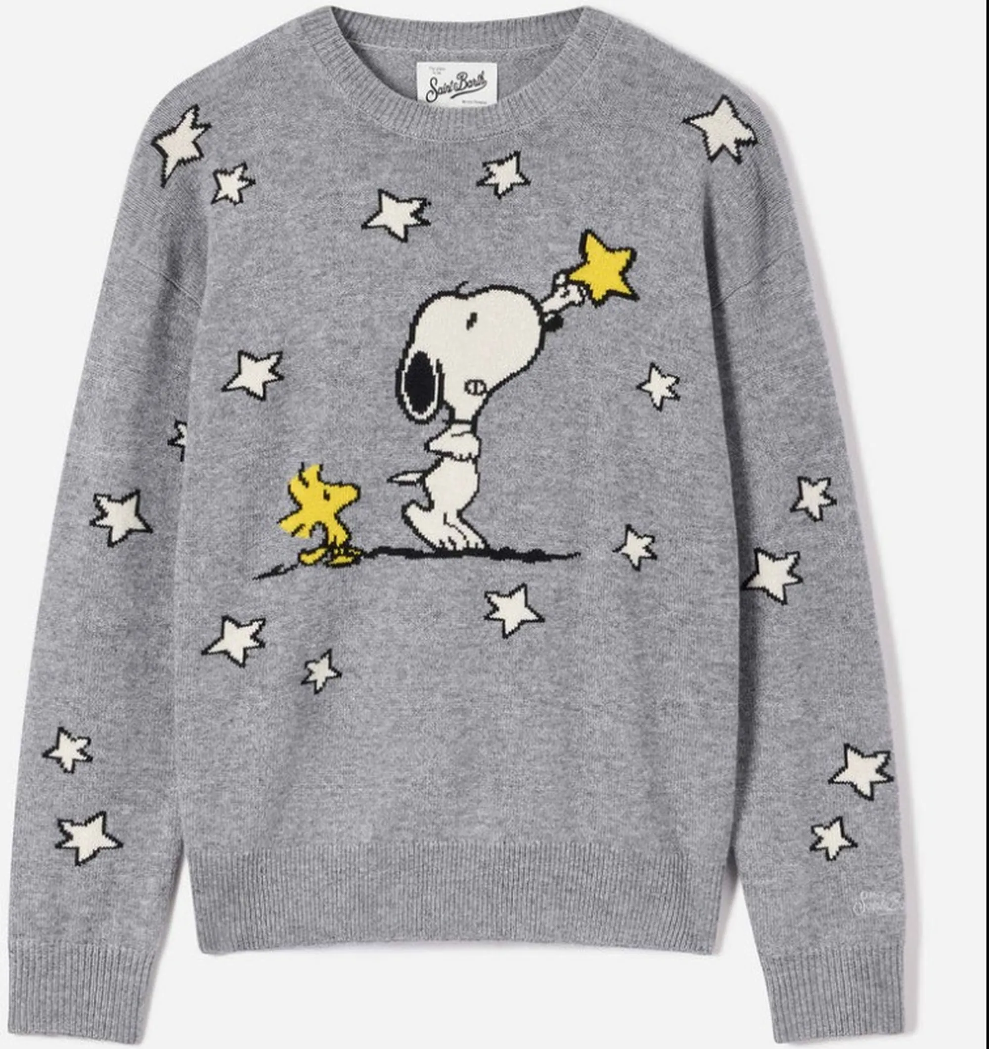 Mc2 Saint Barth B'Tessa Sweater With Snoopy Intarsia' Grey Tess004-00332M 193167