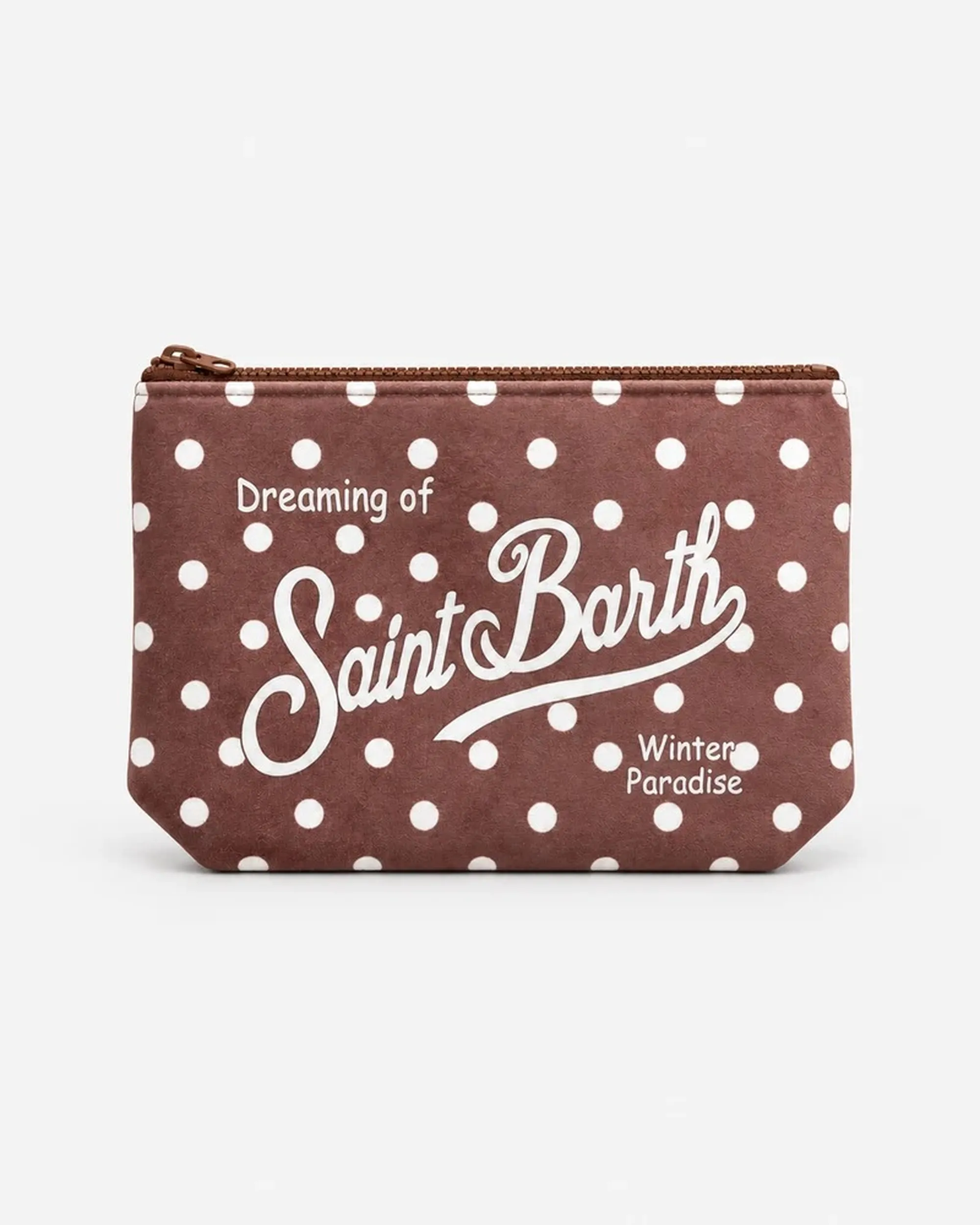 Mc2 Saint Barth B'Aline Polka Dot Clutch' Brown Ali0002-02643M 201264