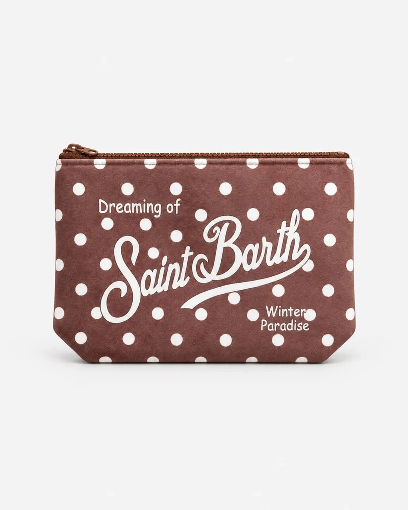 Mc2 Saint Barth Pochette Aline A Pois Marrone Ali0002-02643M 201264