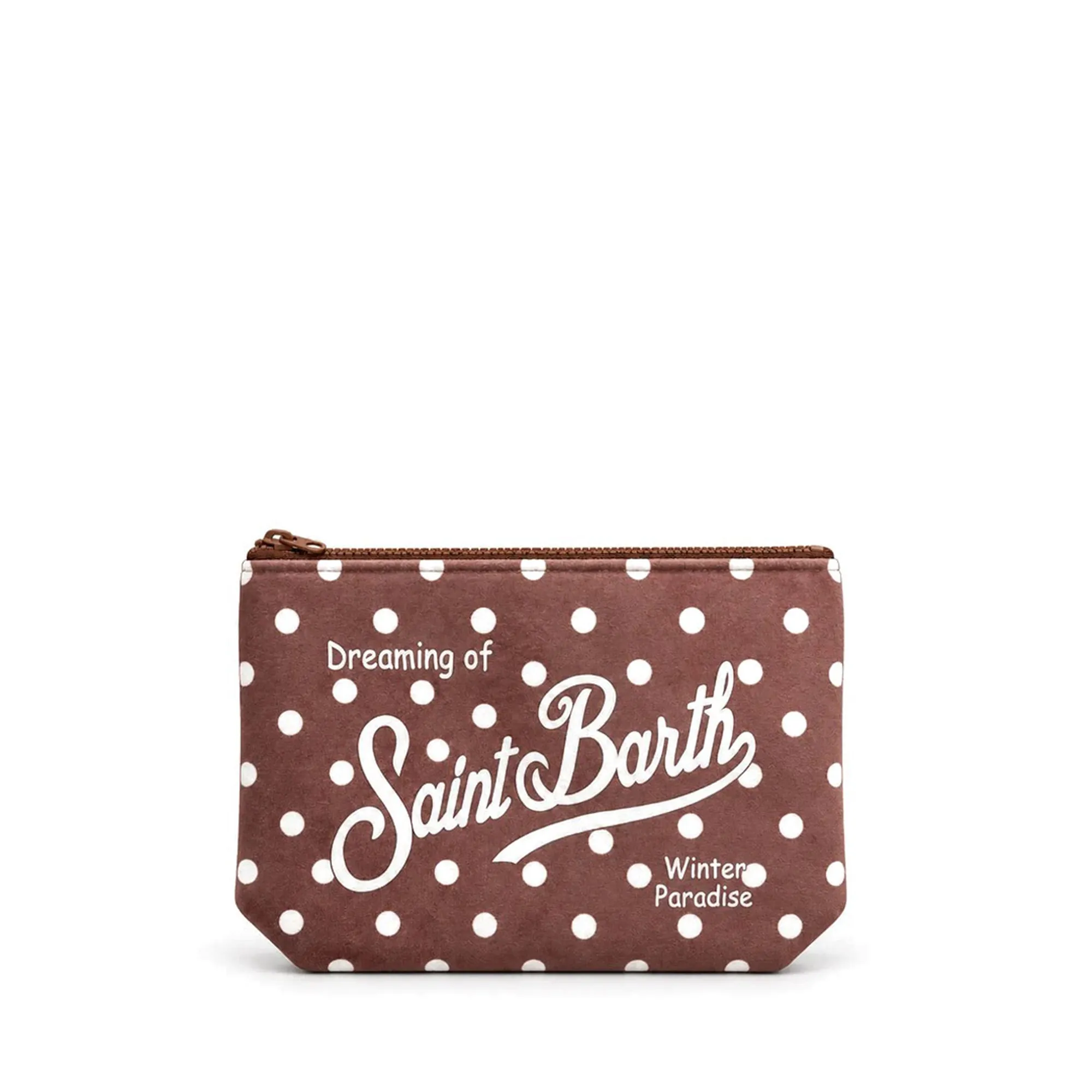 Mc2 Saint Barth B'Aline Polka Dot Clutch' Brown Ali0002-02643M 201399