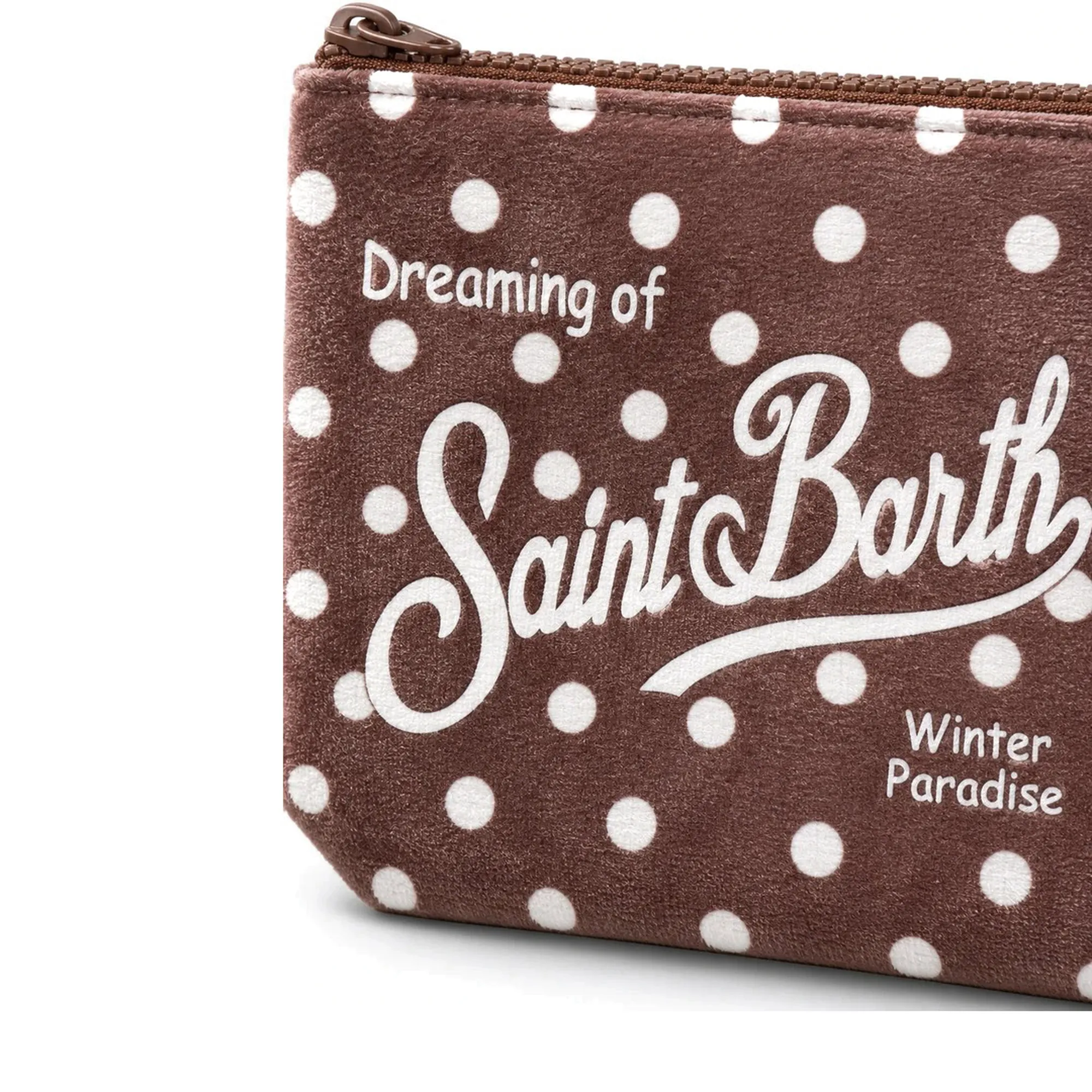 Mc2 Saint Barth B'Aline Polka Dot Clutch' Brown Ali0002-02643M 201400