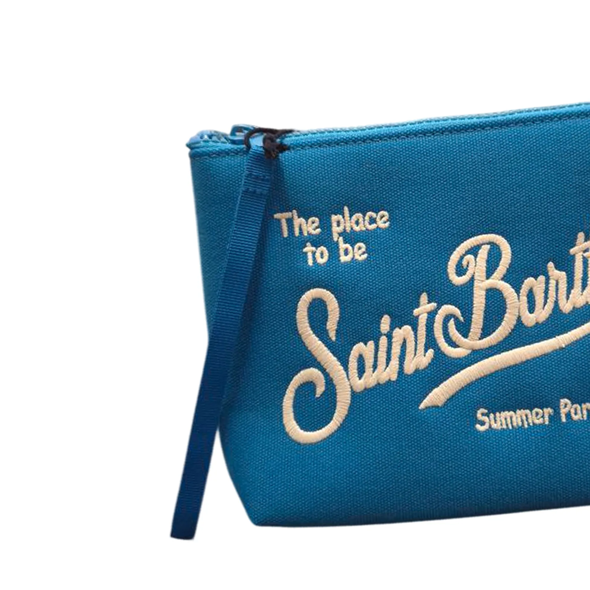 Mc2 Saint Barth B'Aline Canvas Pouch' Light Blue Ali0047-01529L 179225