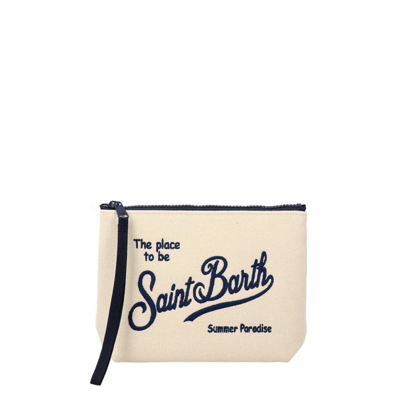 Mc2 Saint Barth Pochette Aline Canvas Bianco Sporco Ali0047-00196L 179261